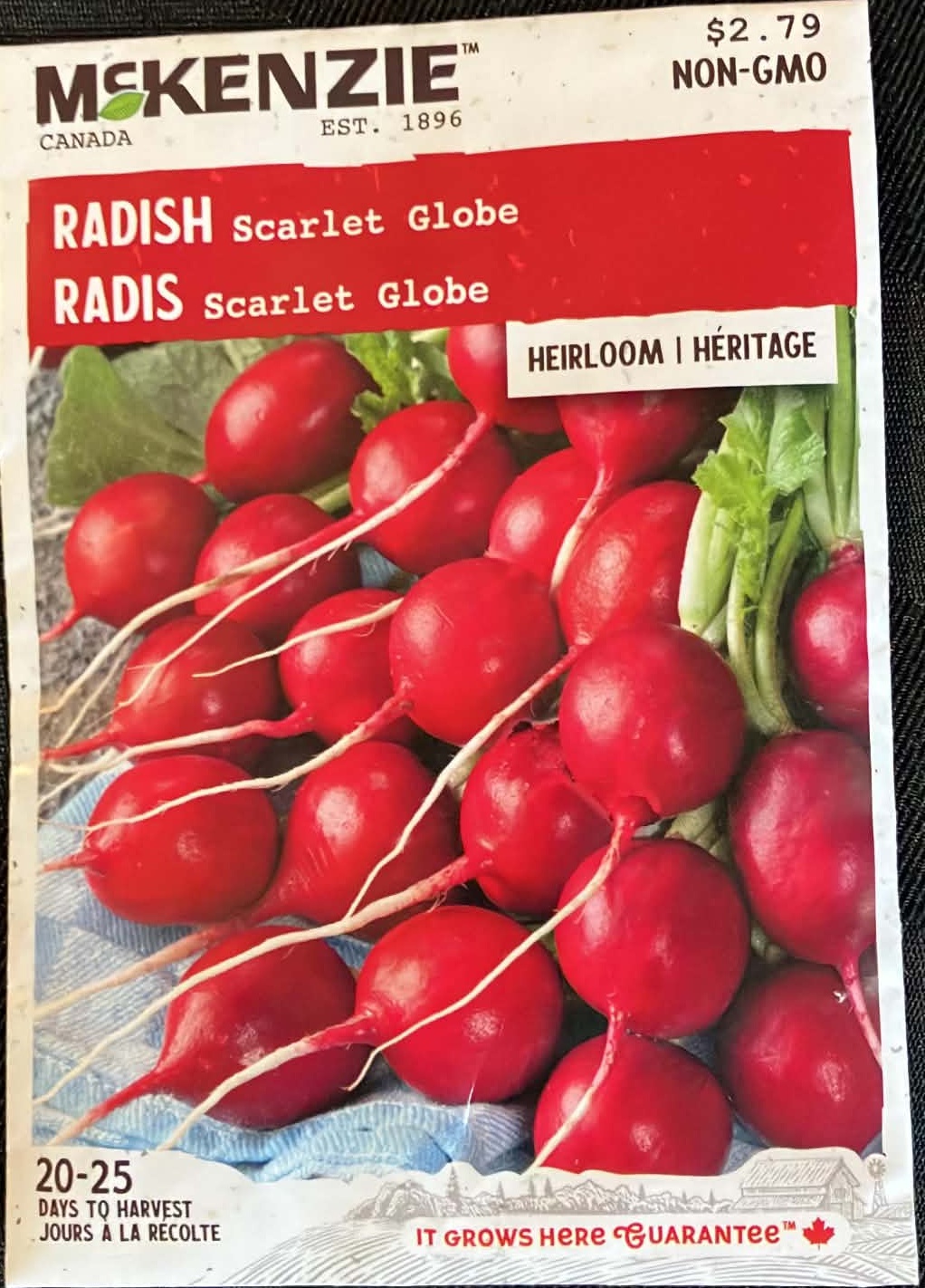 Radish Scarlet Globe Seeds