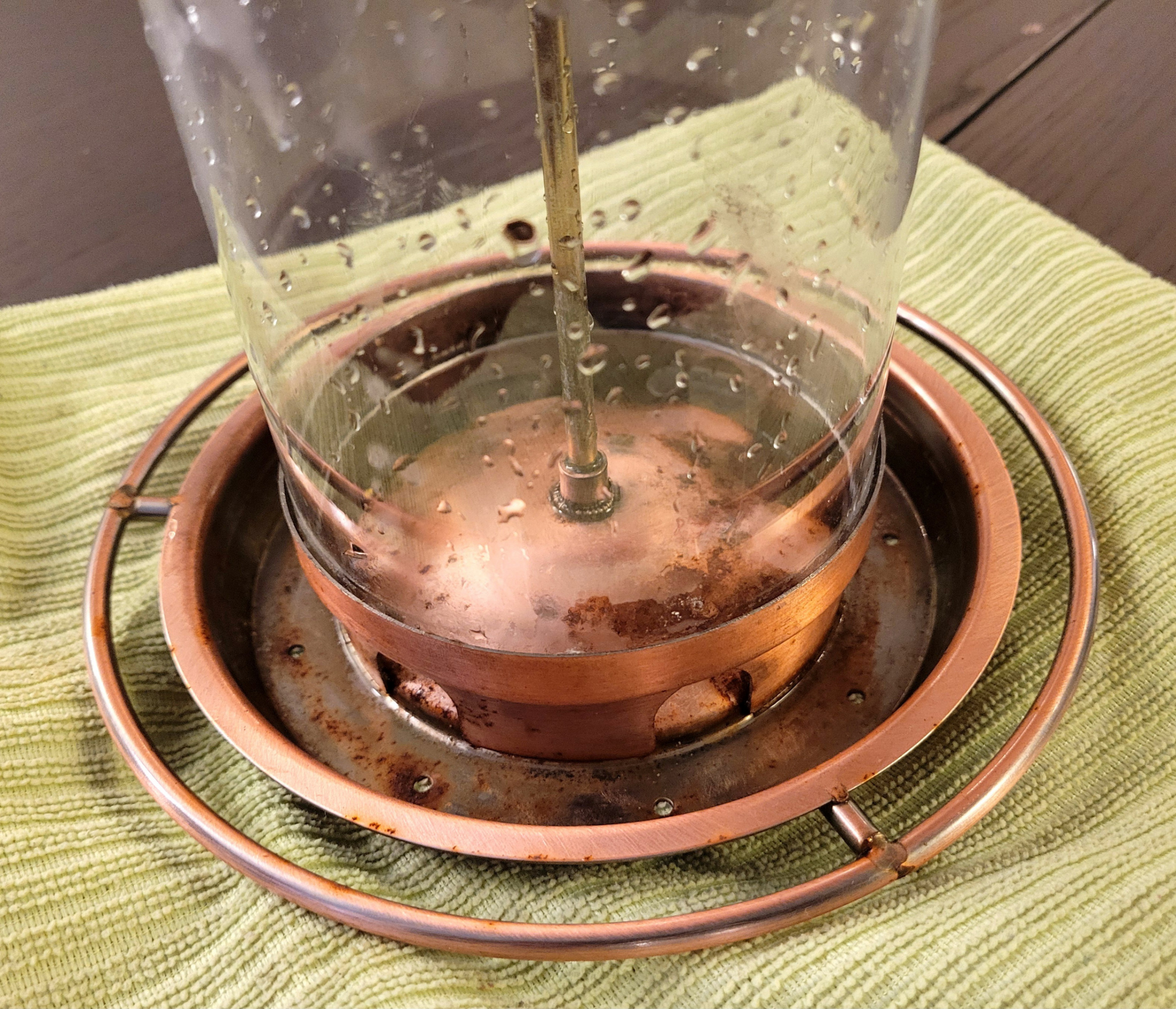 Copper Bird Feeder with seeds - photo 3