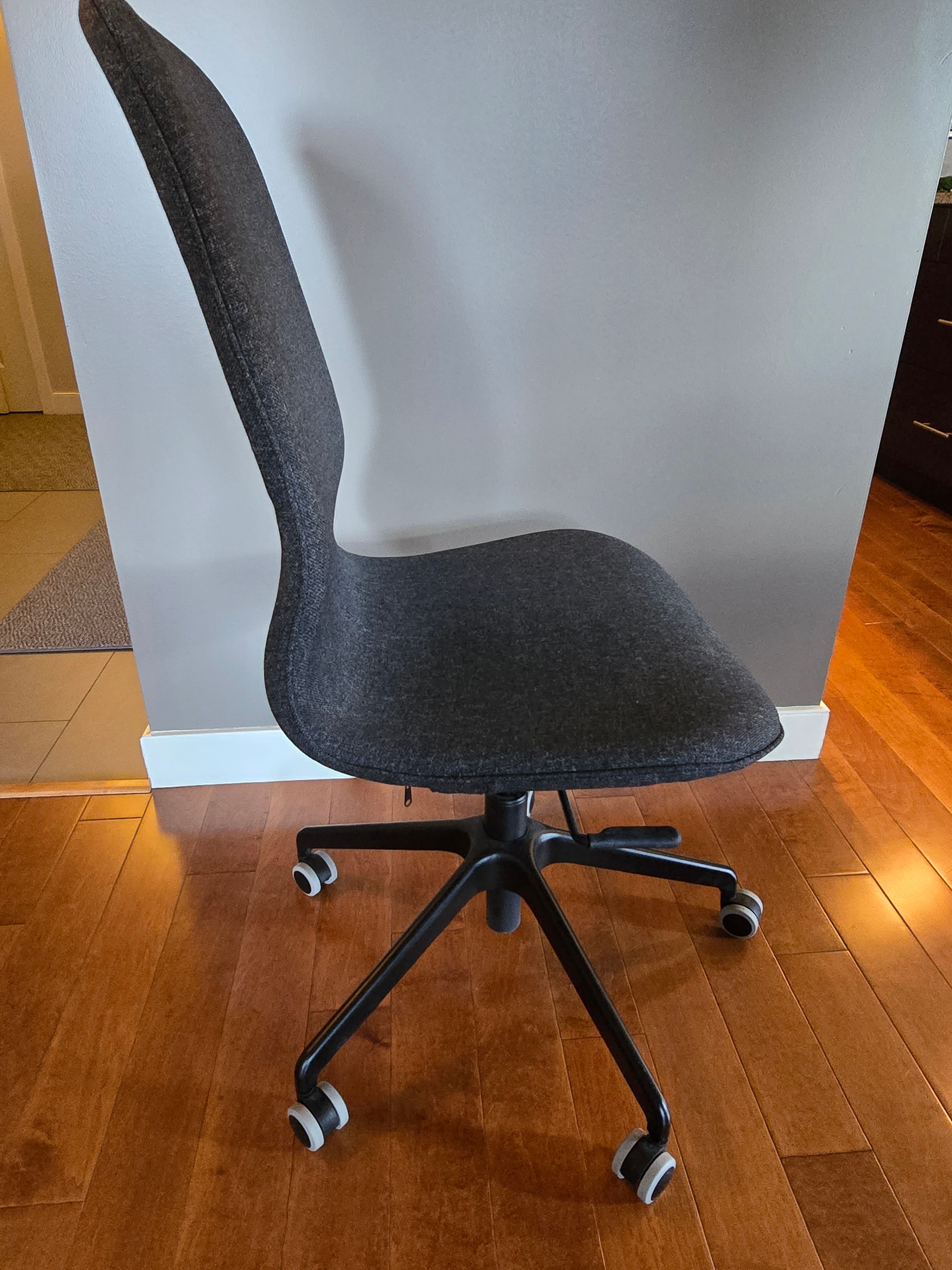 Grey Fabric Office Chair IKEA langfjall - photo 2