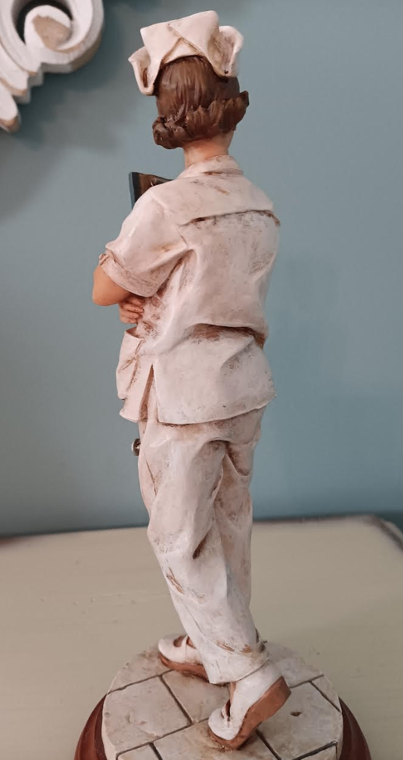 White Caps of Caring "Checkout Checklist" Nurse Figurine 1998 - photo 5