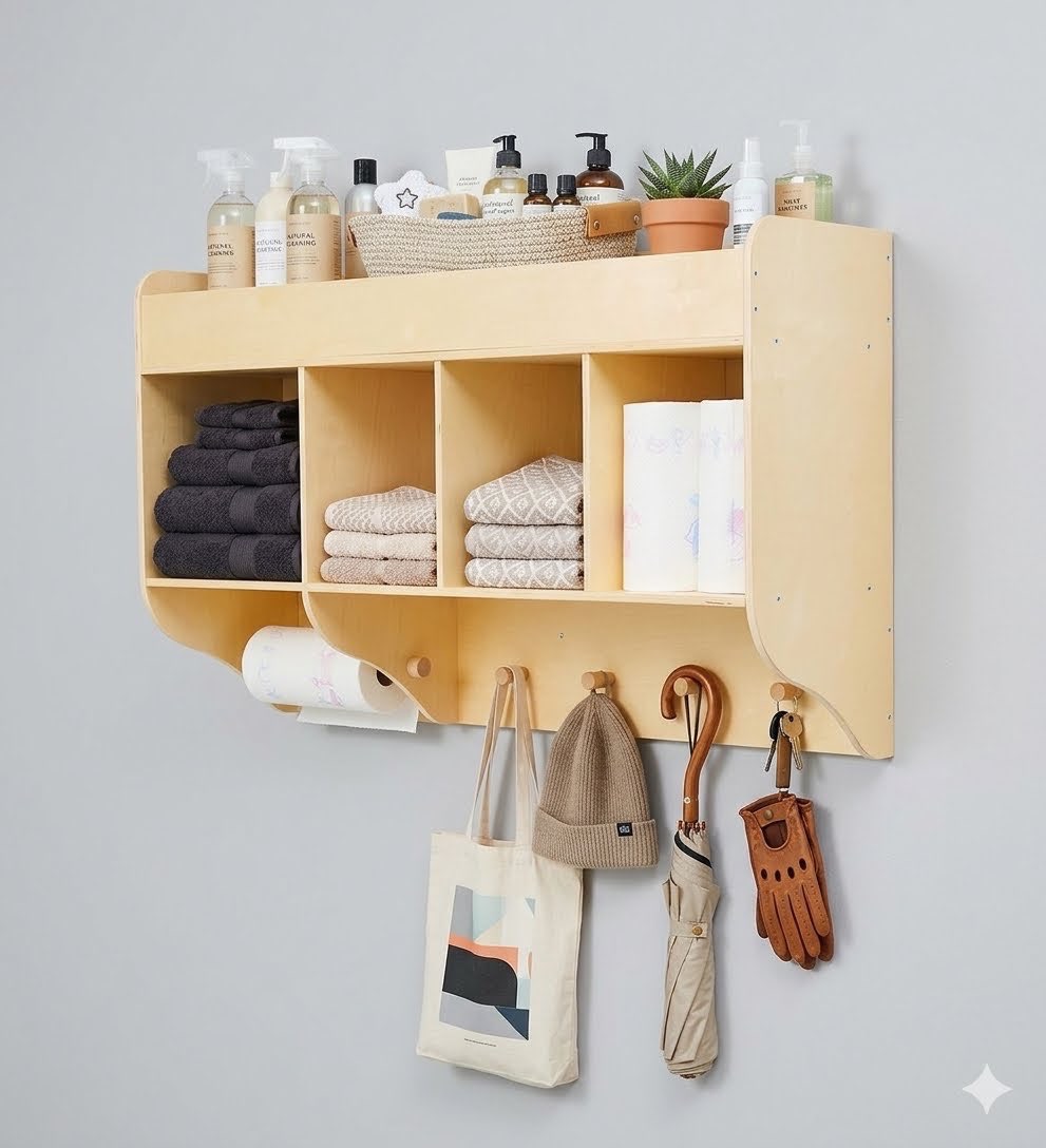 New Kitchen Floating Wall Cabinet Shelf
