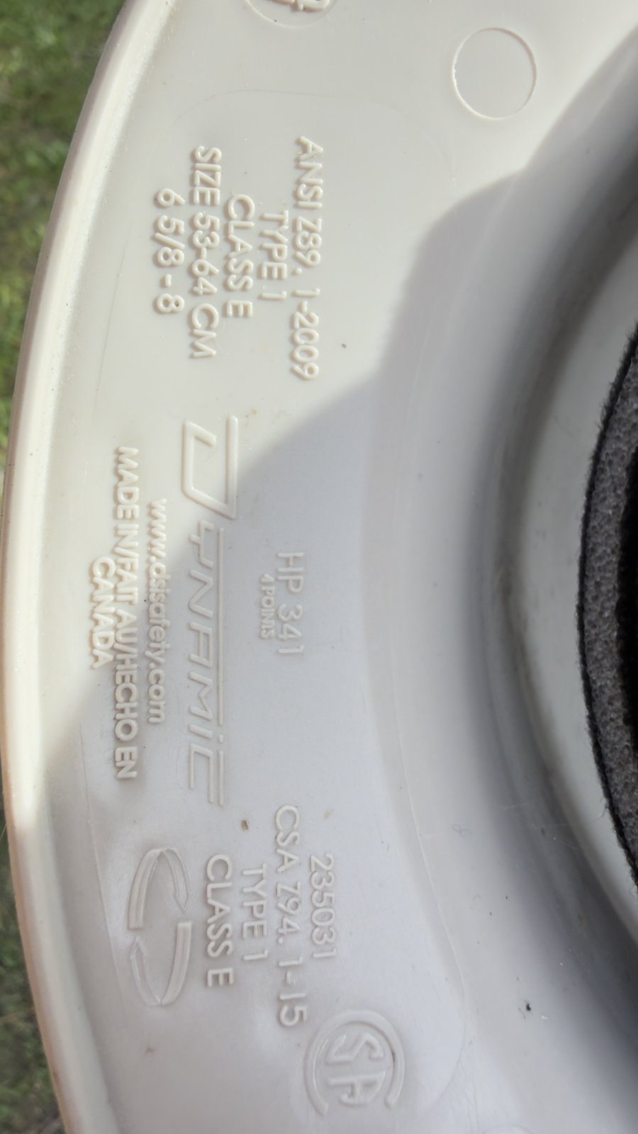 Dynamic HP341 Hard Hat – White, Made in Canada, CSA Class E - photo 3