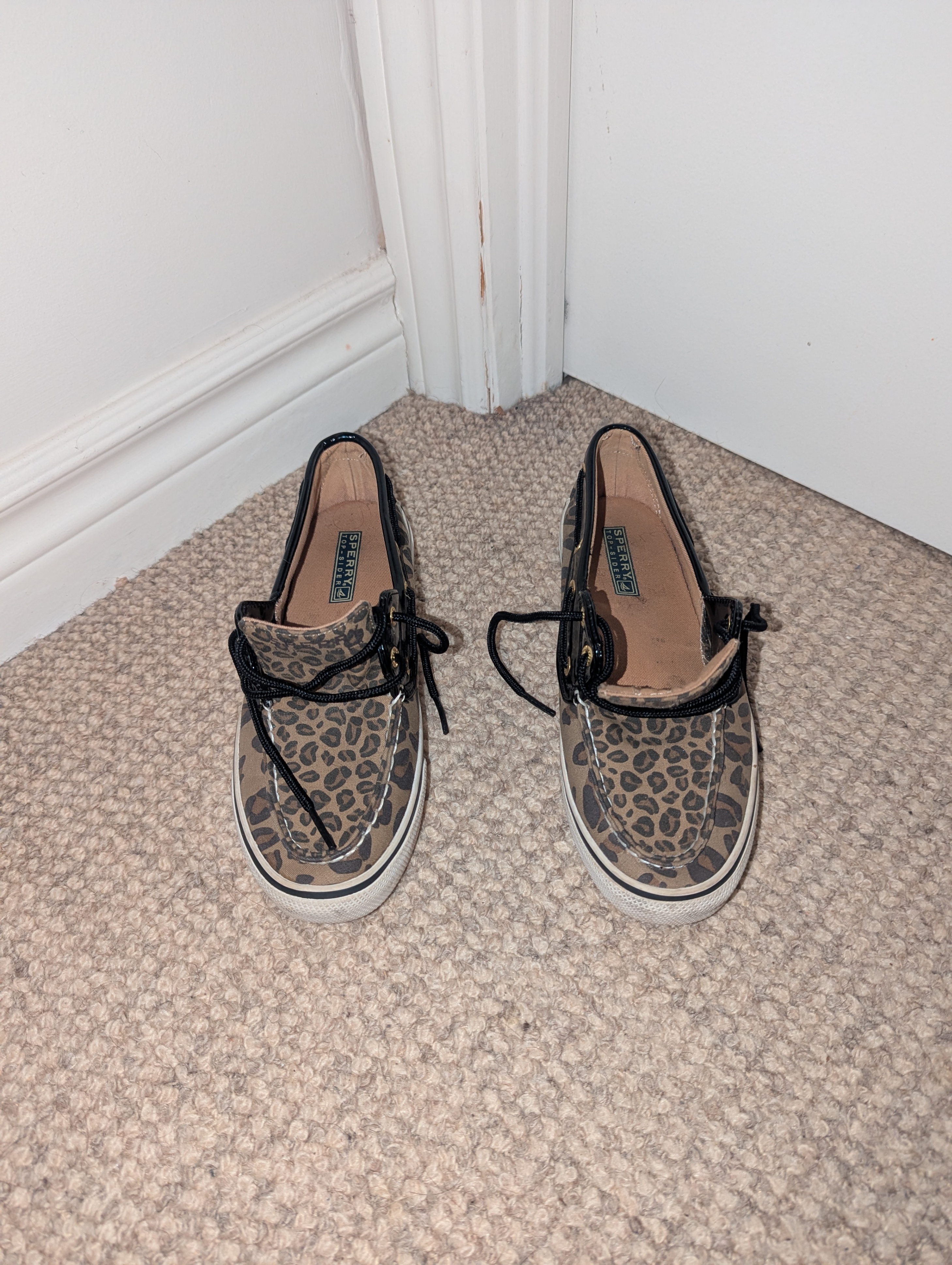 Sperry Top-Sider Leopard Boat Shoes, Women's 6.5M