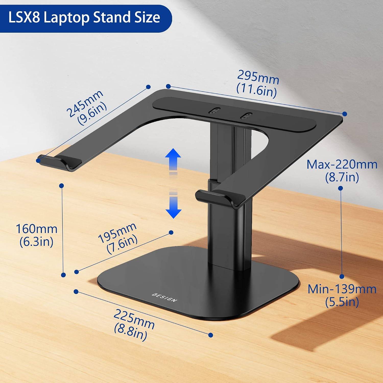 BESIGN Aluminum Adjustable Laptop Stand – Brand New - photo 4
