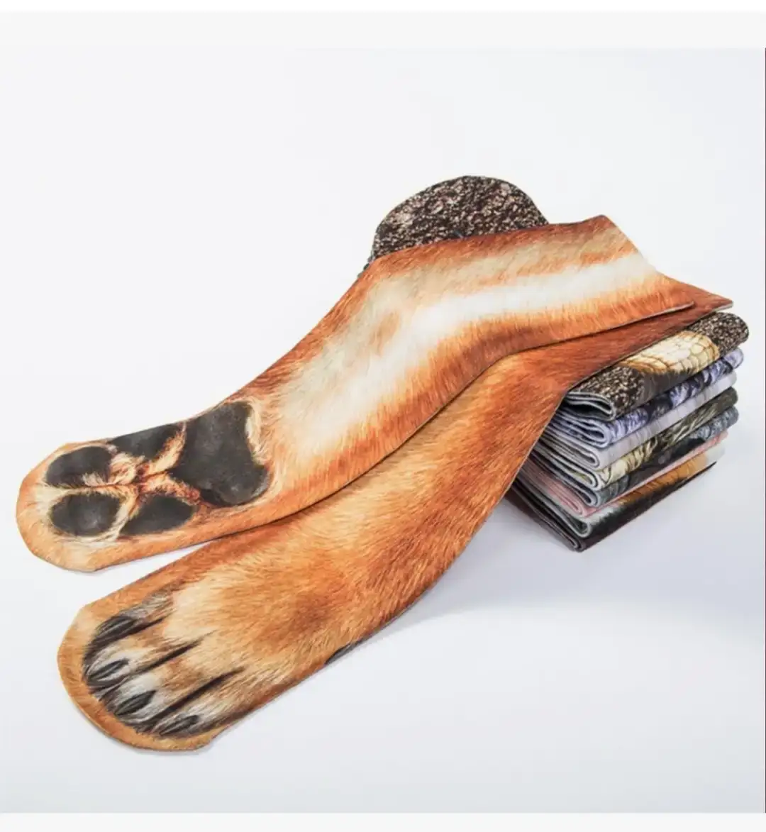 NDLBS Dog Paw Novelty Socks - 2 Pairs - photo 3