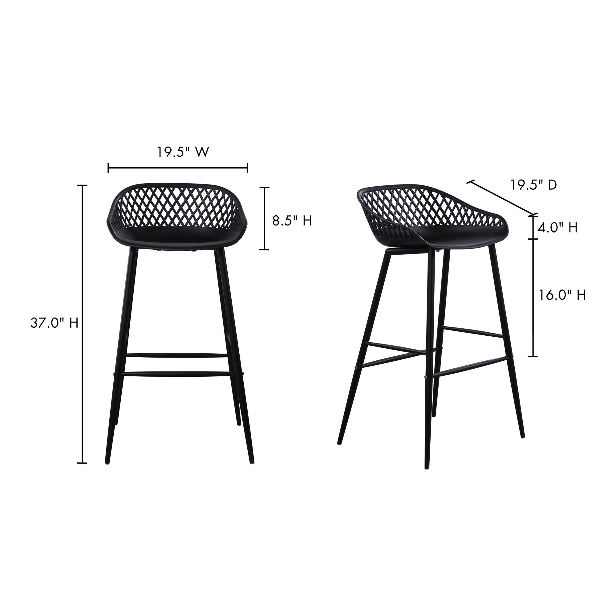 Piazza Outdoor Barstool (Blue - Set of 2) - photo 2