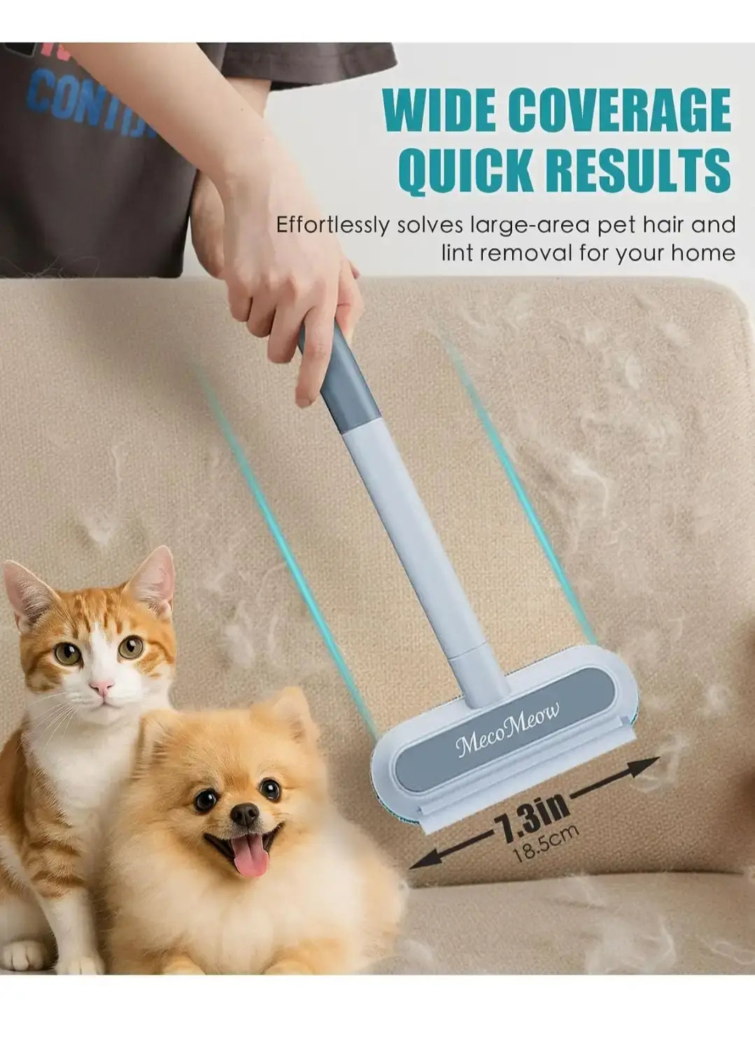MecoMeow Pet Hair Removal Brush - photo 2