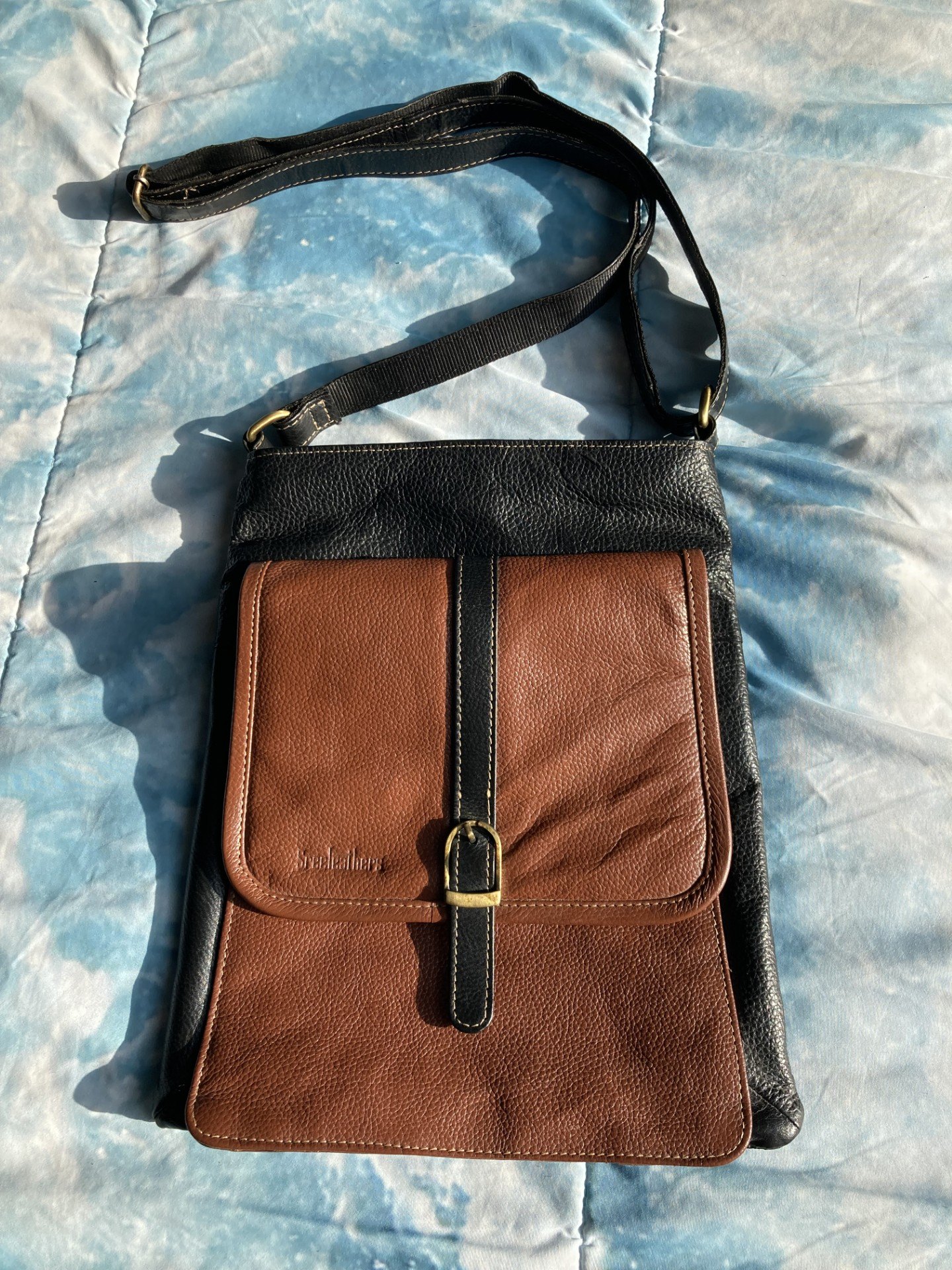 Leather crossbody purse