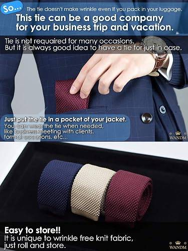 Men’s Slim Knit Tie 2.2” – Charcoal Grey - photo 4