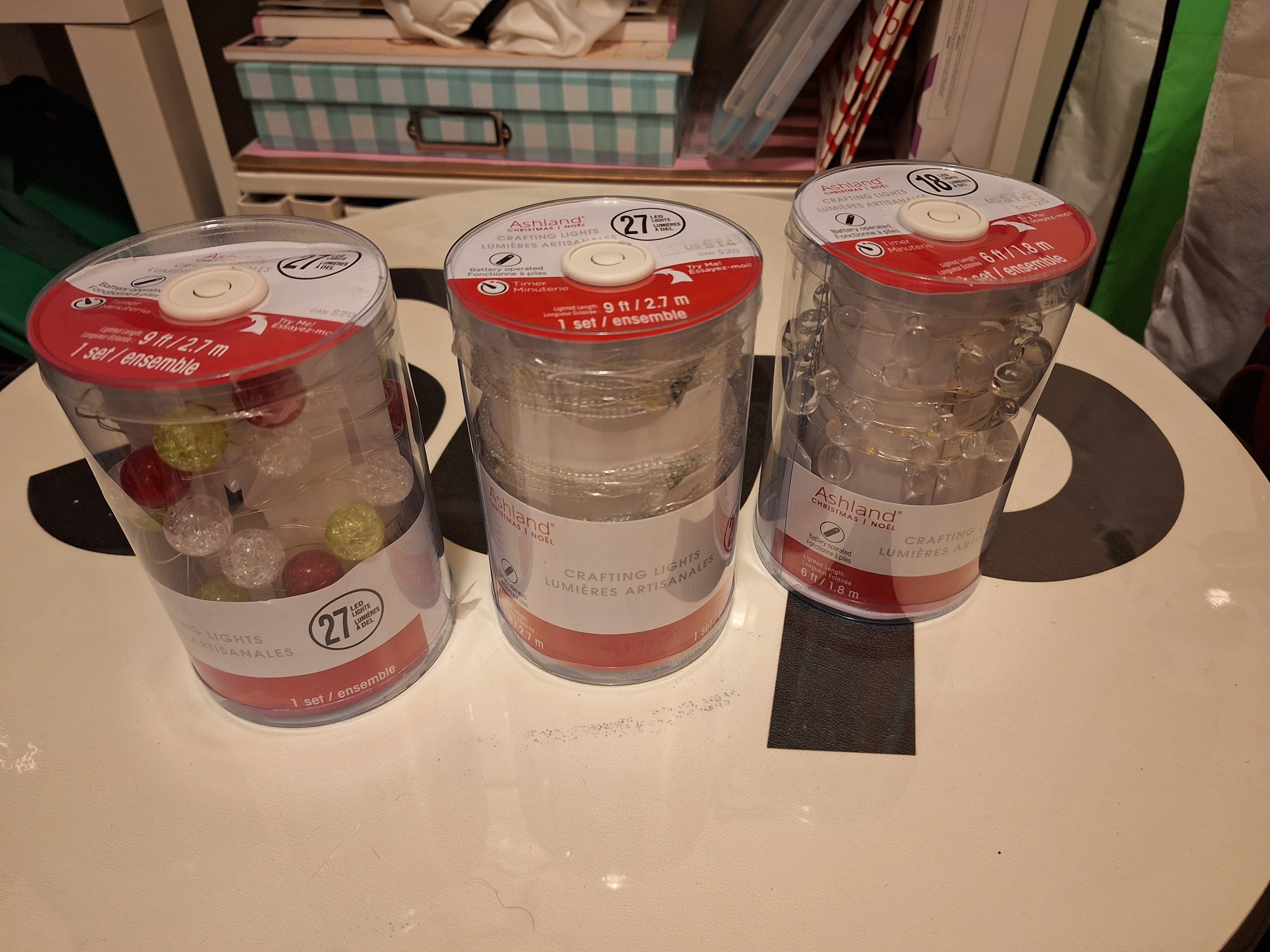 Brand new light strings from Michaels