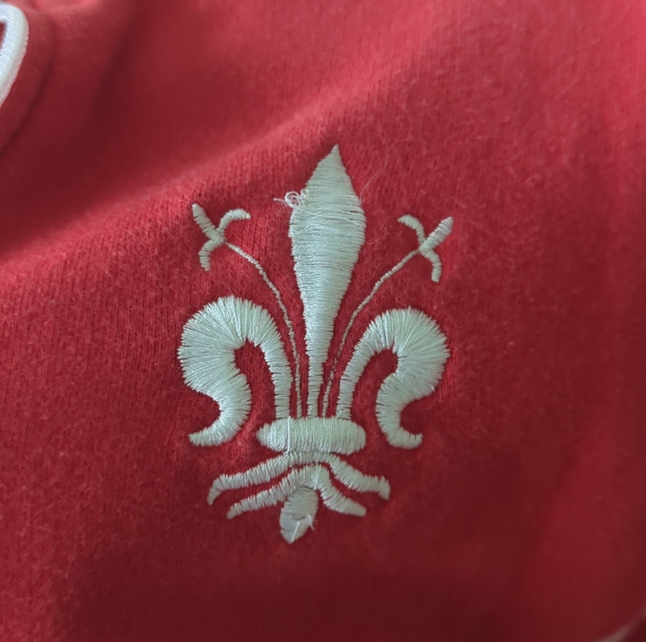 Kids Red Fleur-de-Lis Zip-Up - photo 3