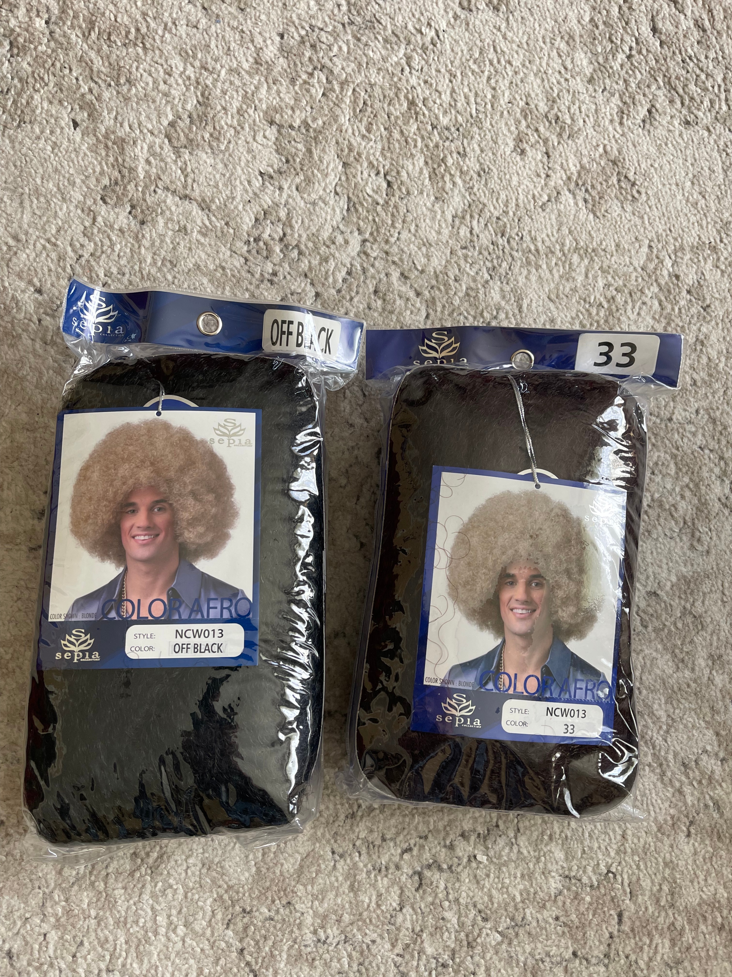 Sepia Color Afro (Off Blk, Drk Auburn)