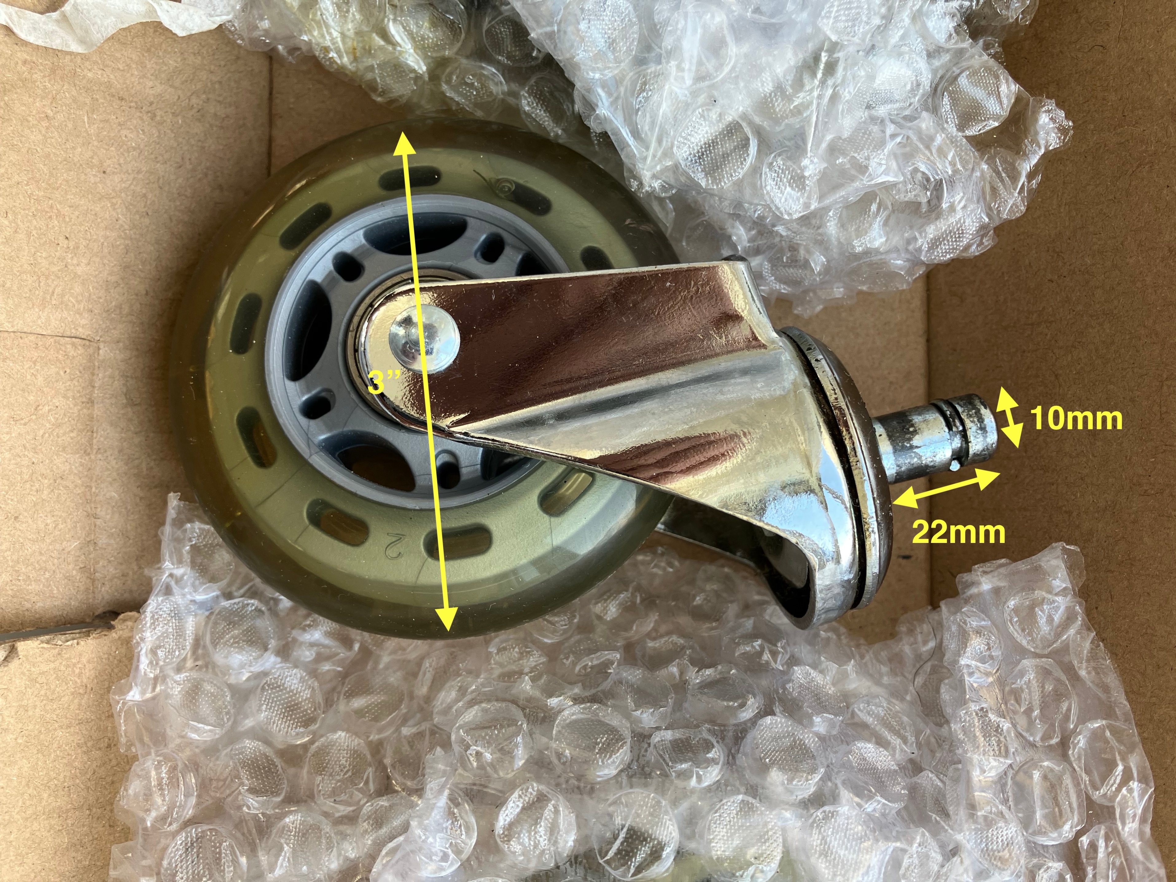 Caster Wheels for IKEA Chairs (Set of 5)