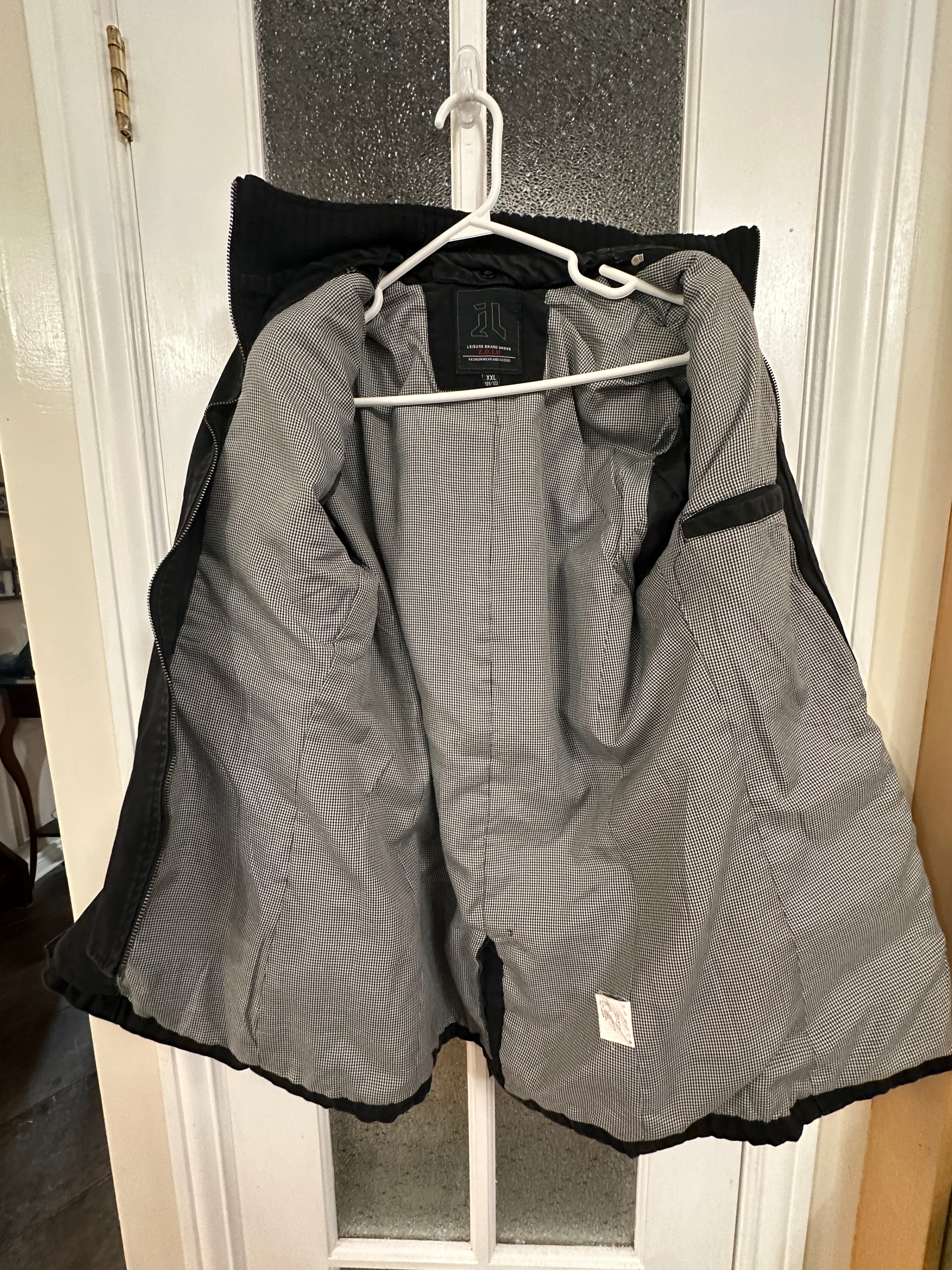 Men's Military Style Utility Jacket • Black Cotton Field Coat - photo 3