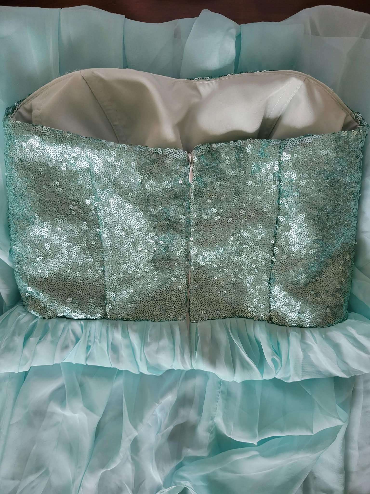 Strapless Sequin Bodice Maxi Dress - photo 2