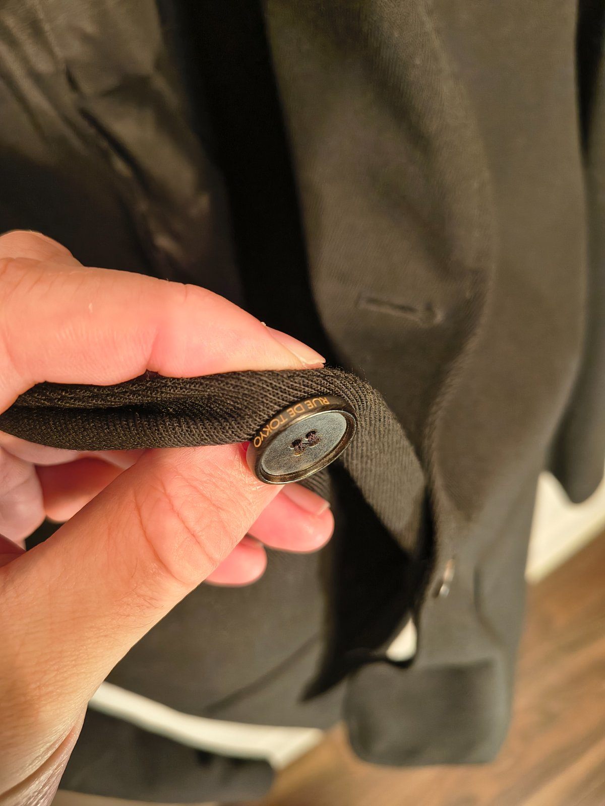 Rue de Tokyo Caspian Japan Wool Blend Black Blazer Jacket Men's - photo 4