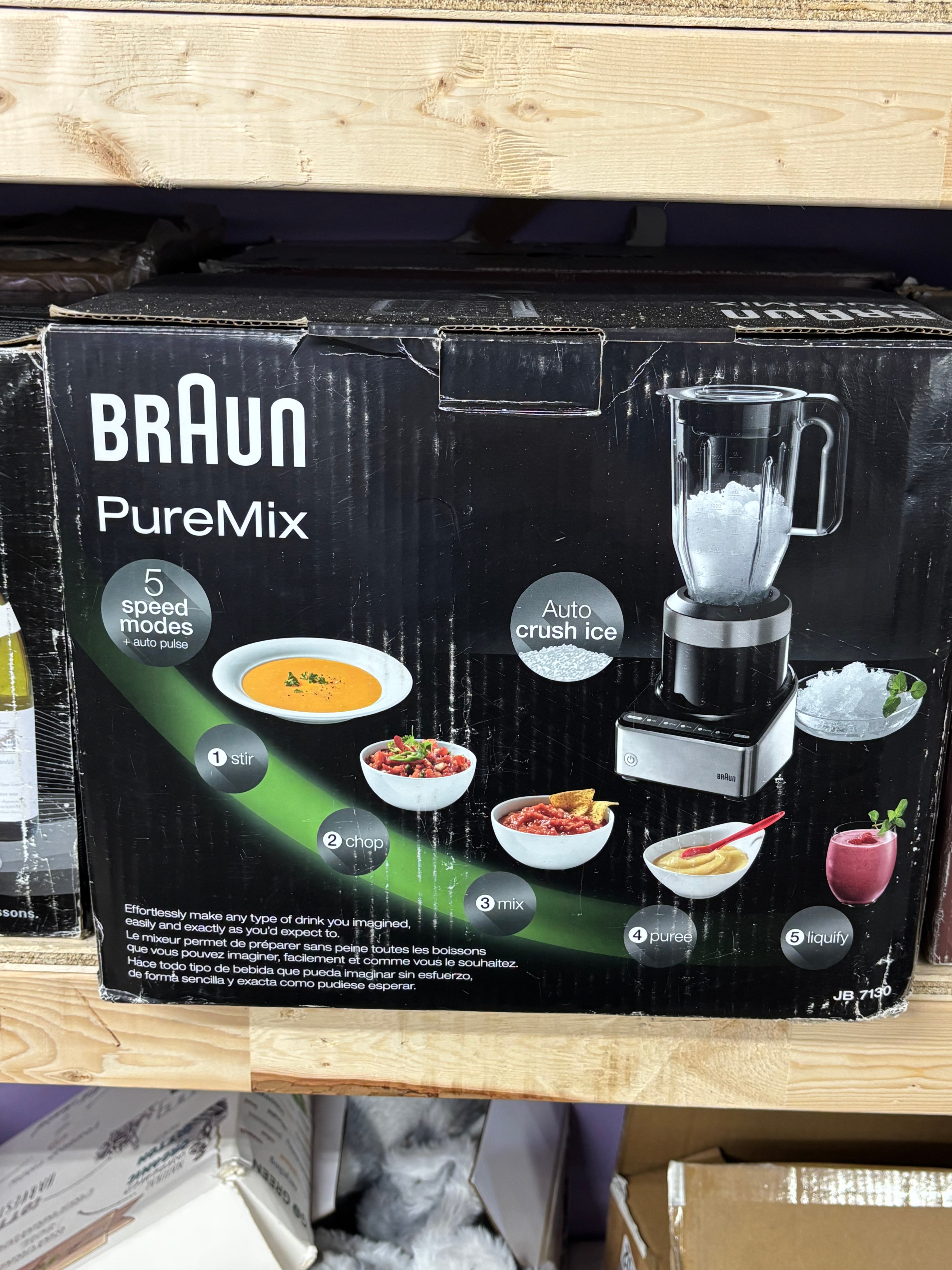 Braun PureMix Blender JB7130 - 5-Speed + Ice Crush