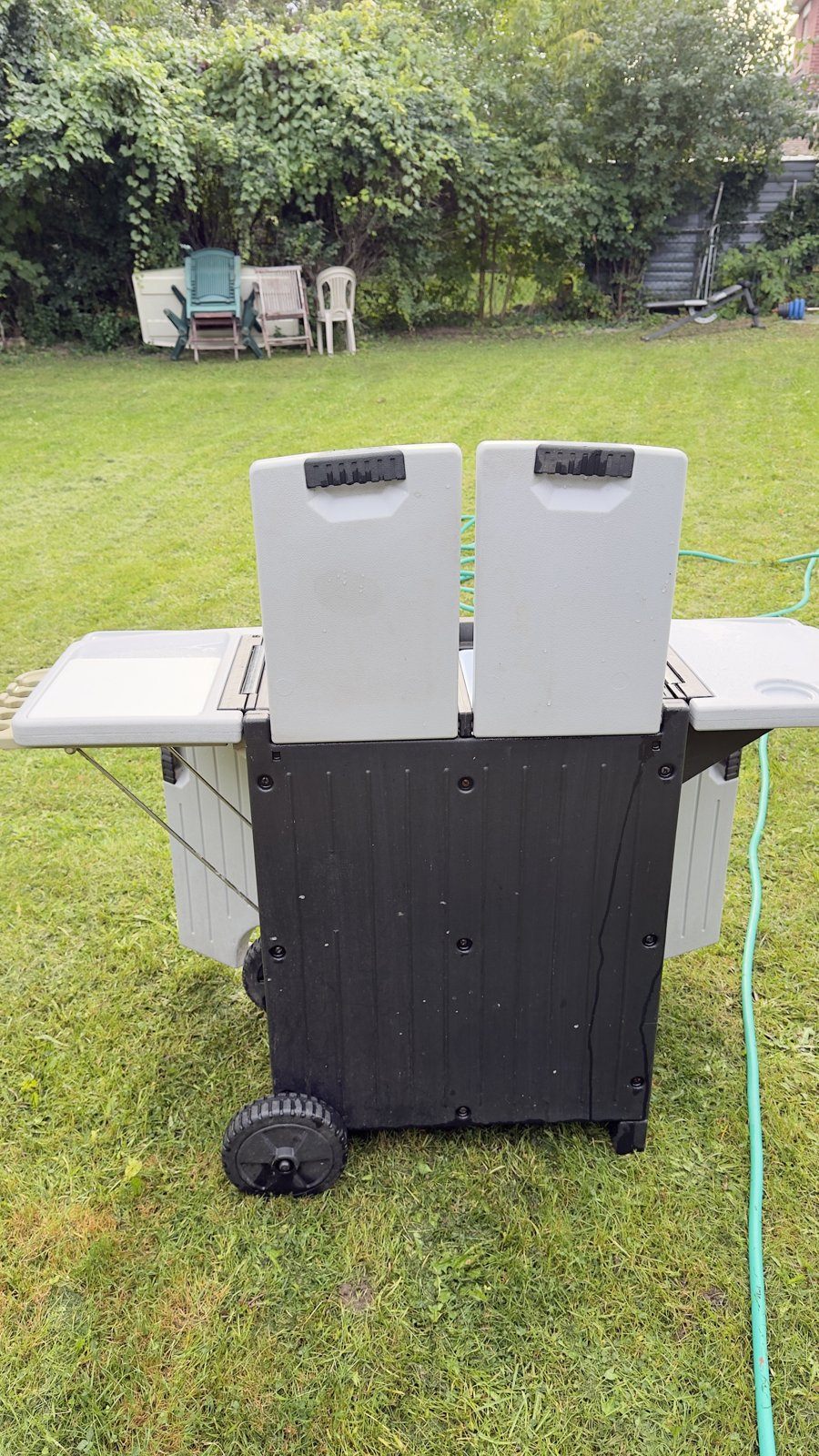 Backyard Gear Outdoor Patio Cart – Storage Cabinet on Wheels - photo 4