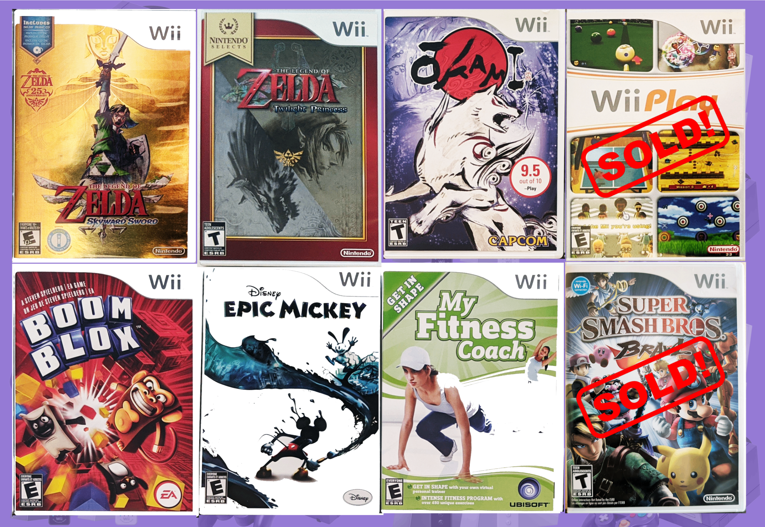 Nintendo Wii Games - Prices Firm and As Marked