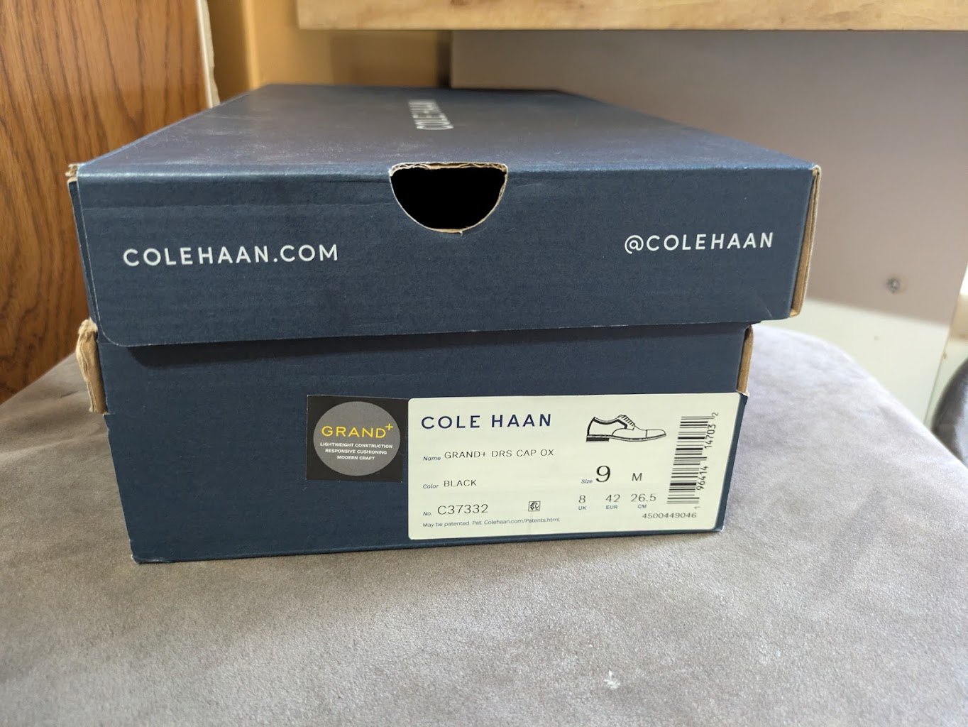 BRAND NEW Cole Haan Mens Grand+ Cap Toe Oxford Dress Shoes Sz 9 - photo 2