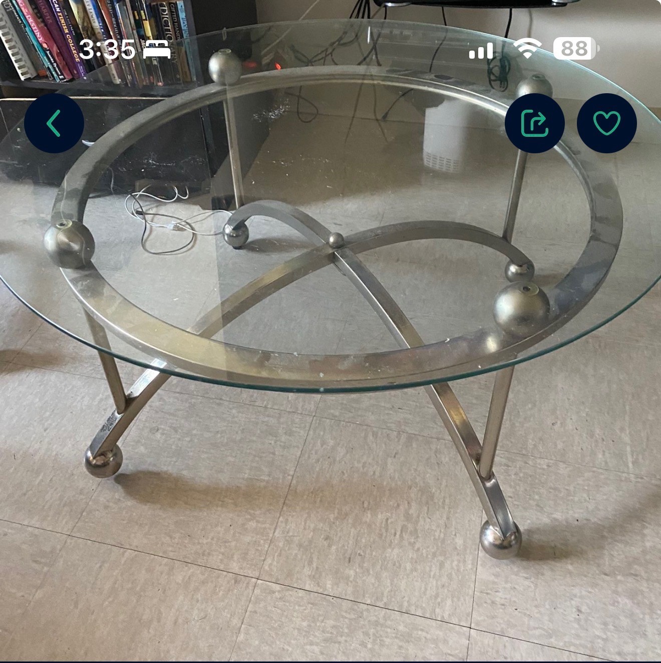 center glass table