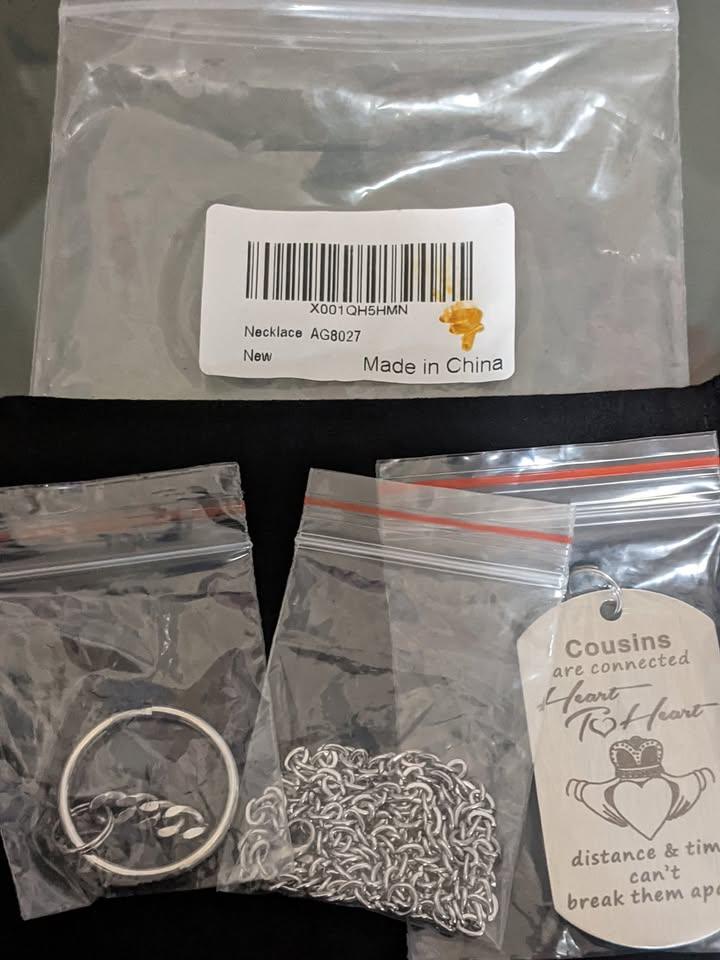 Necklace for Cousins, stainless steel , brand new
