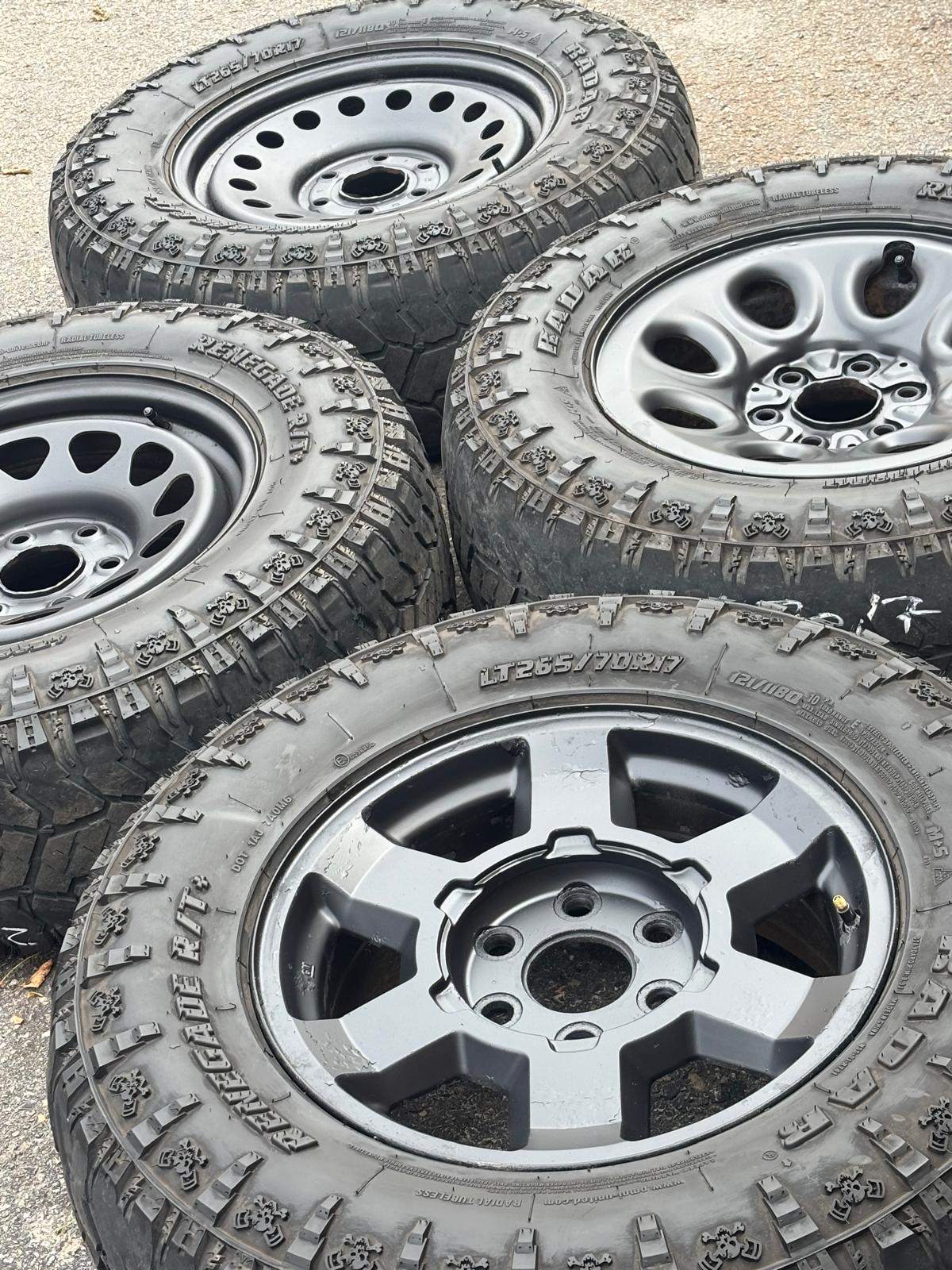 17”GM rims(6x139)+LT265/70/R17 R/T-Tahoe/Sierra/Silverado/Yukon - photo 4