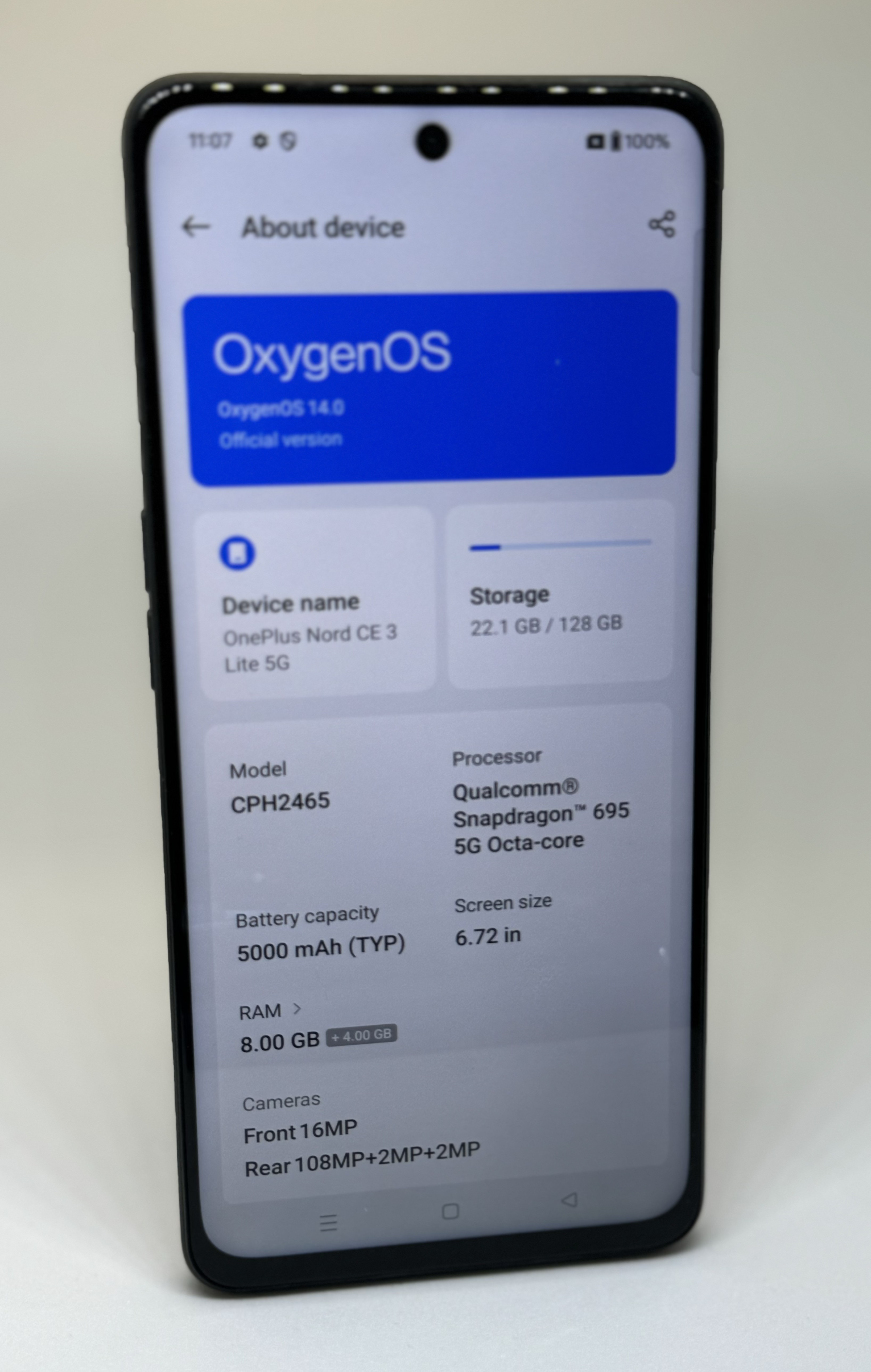 OnePlus Nord CE 3 Lite 5G • 128GB • 8GB RAM (+4GB) • Android 14 - photo 5