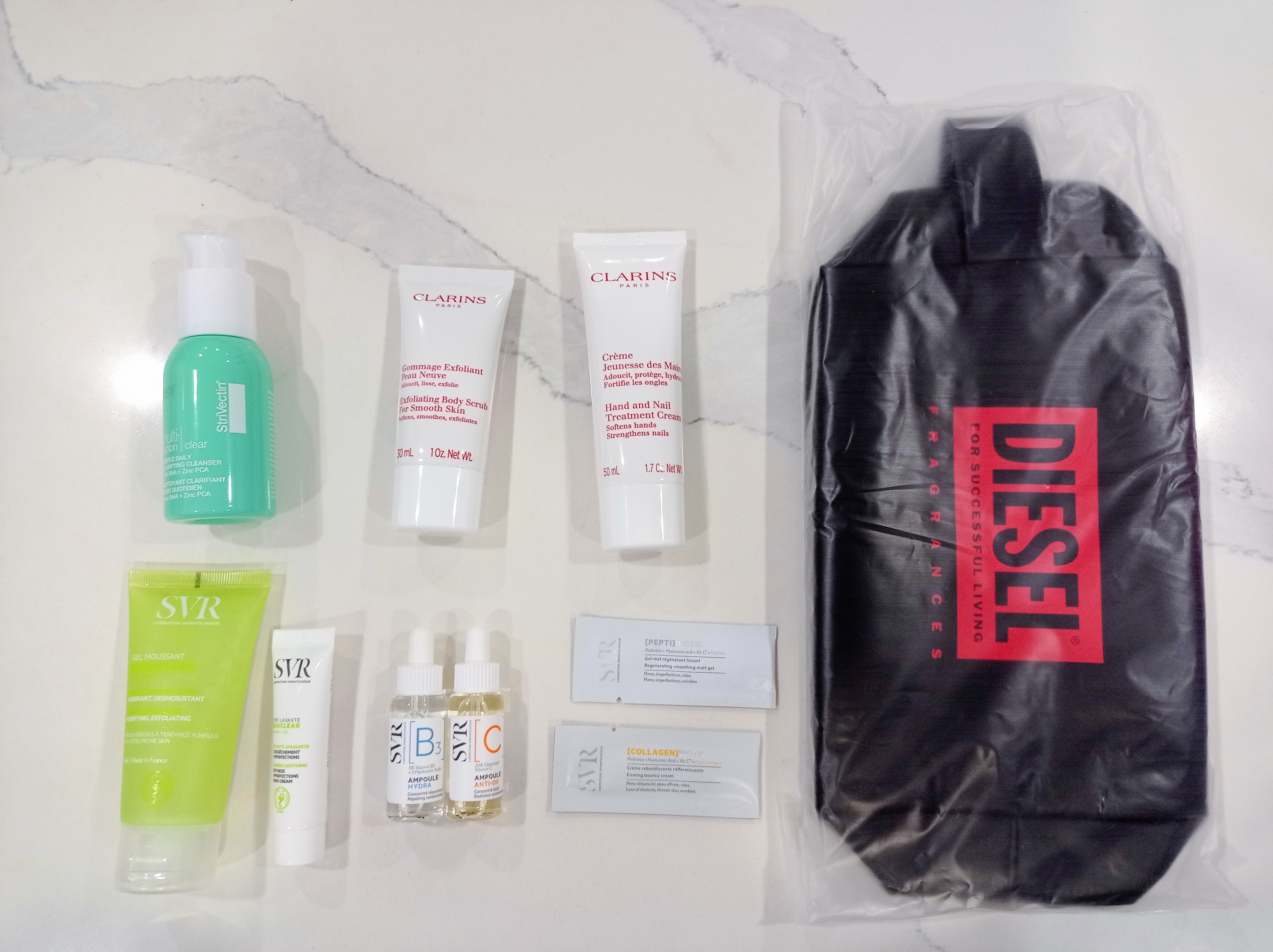 New Luxury Skincare Bundle: Clarins, SVR, StriVectin + Free Bag