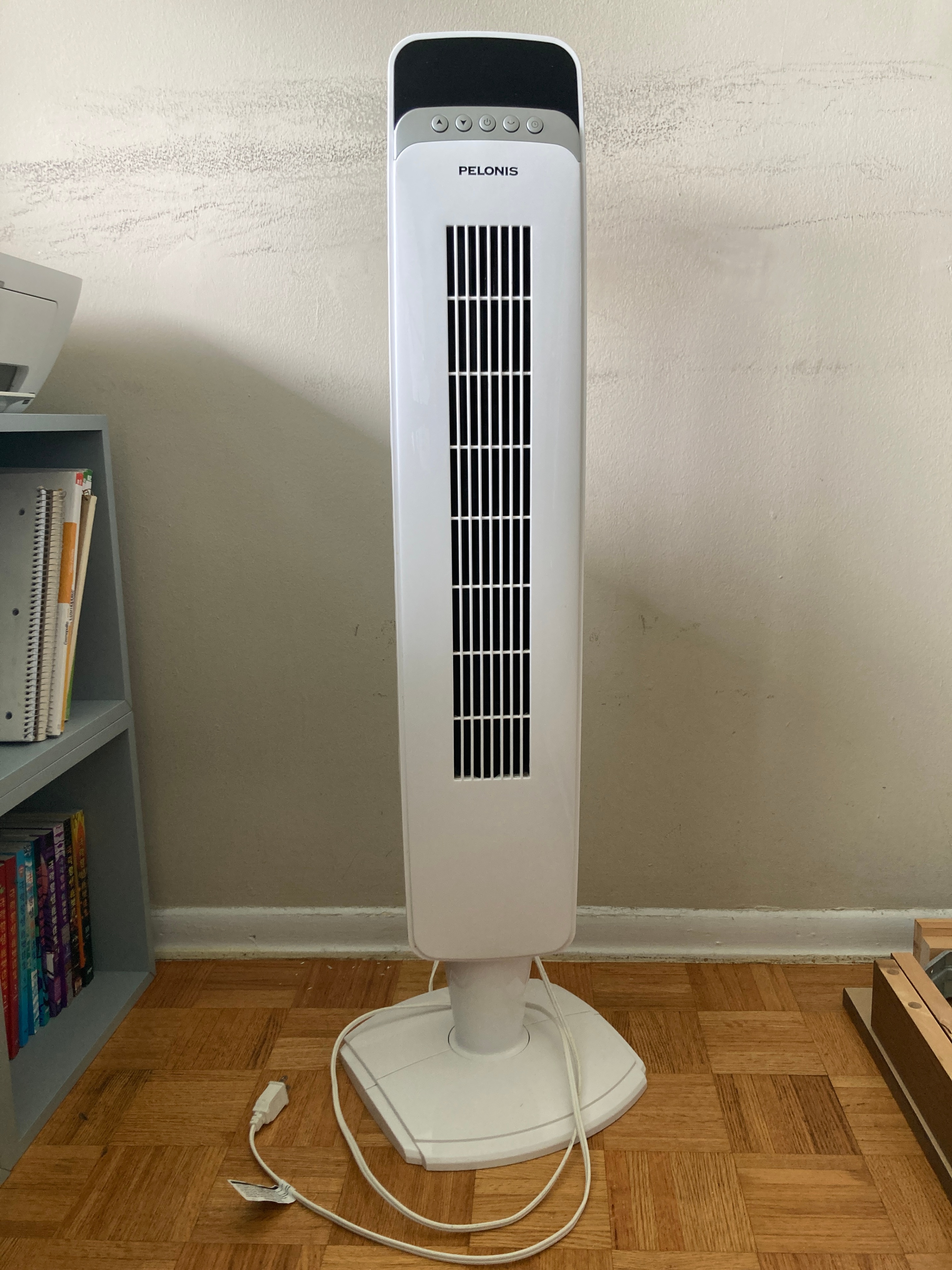 PELONIS FZ10-10JRH 40" Tower Fan with Remote, White