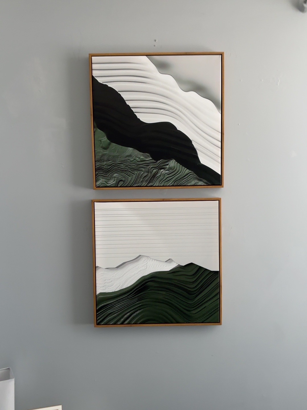 Modern Textured Abstract Wall Art Set of 2