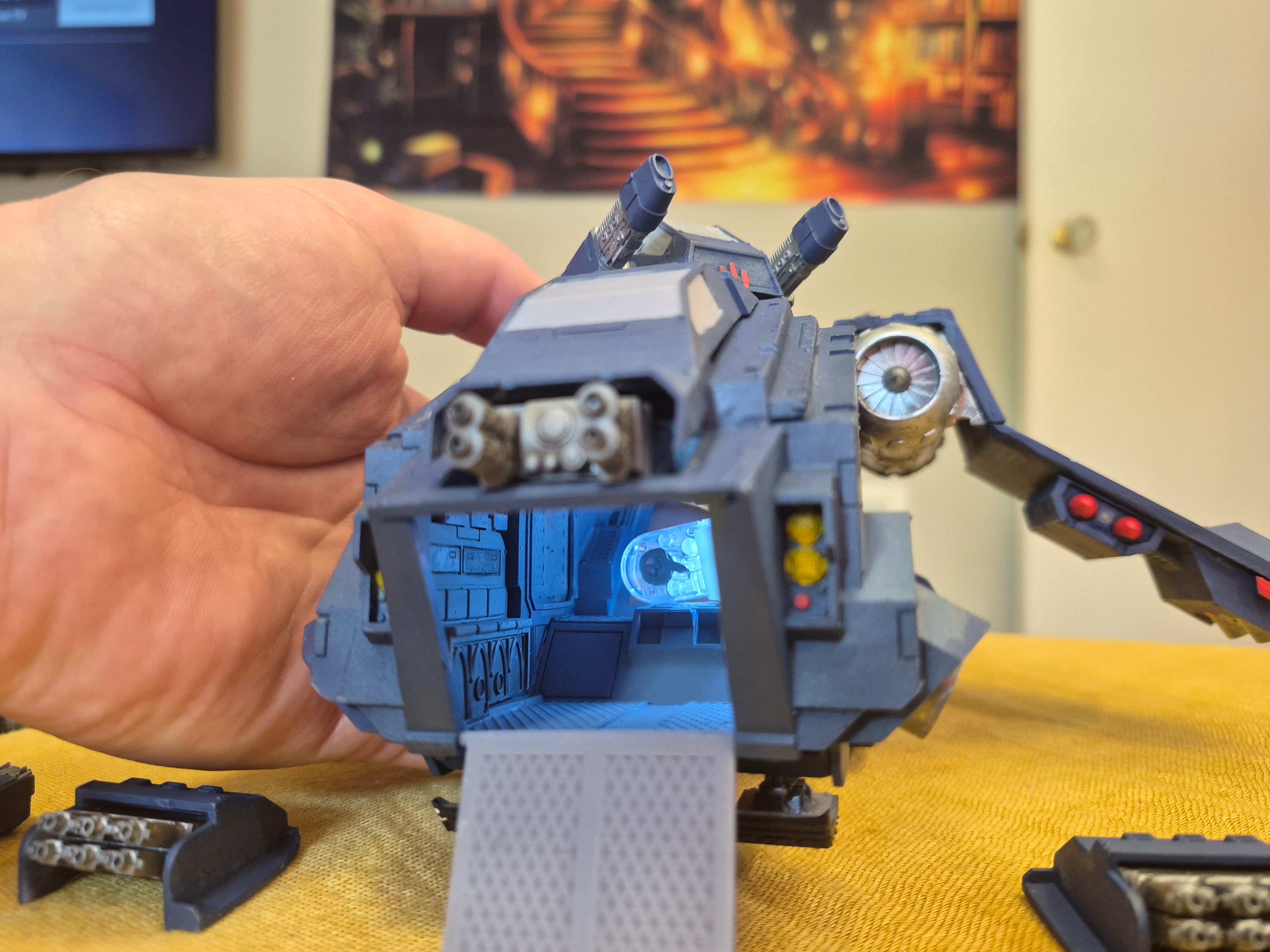 WH 40K compatible Jet. "Storm-x"-style proxy. Primed - photo 4