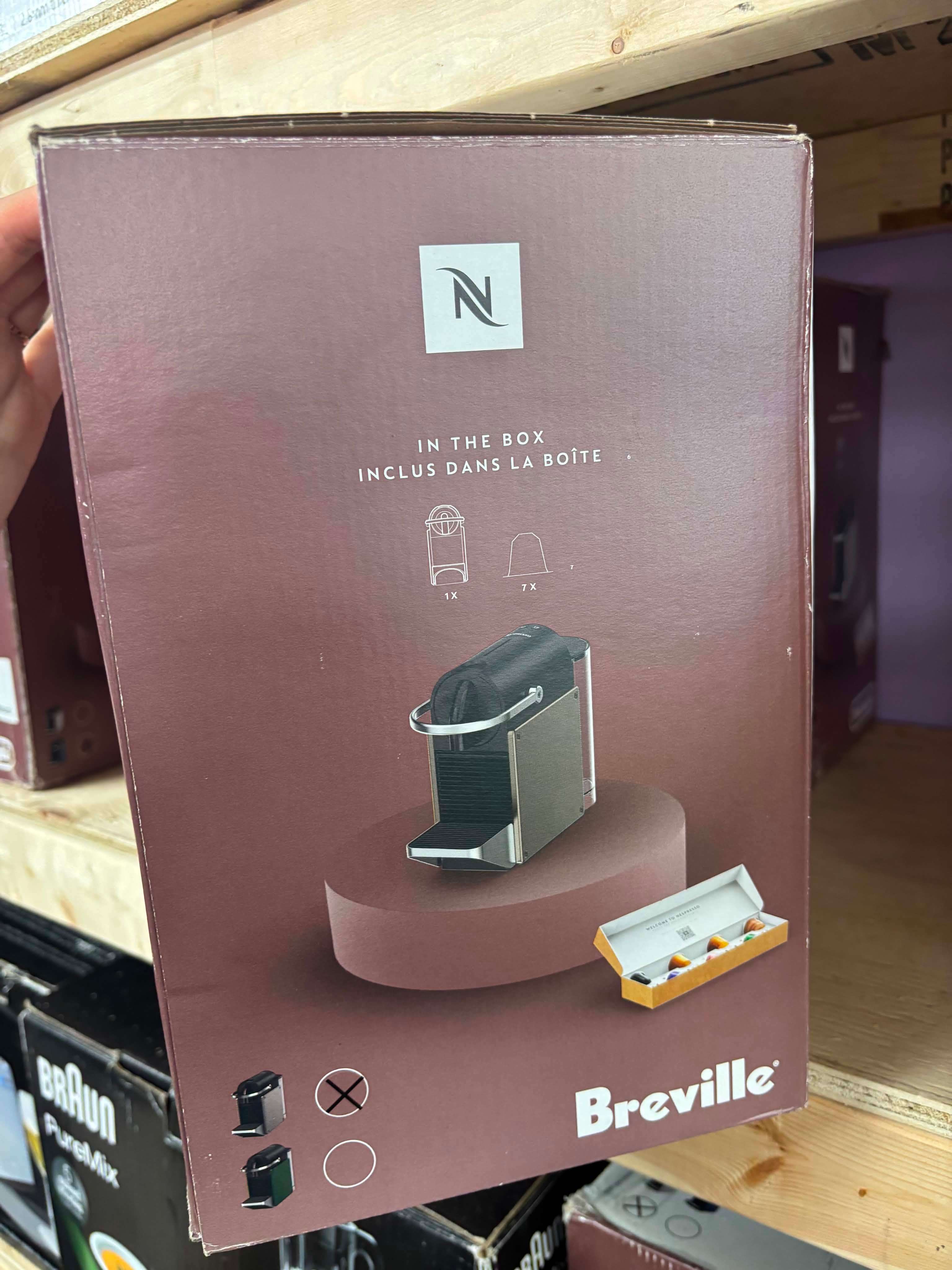 Nespresso Pixie Espresso Machine by Breville in Titan/Silver - photo 3