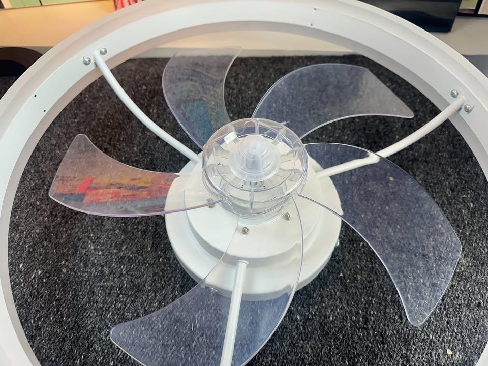 20" LED Ceiling Fan & Light with Remote – White - photo 2