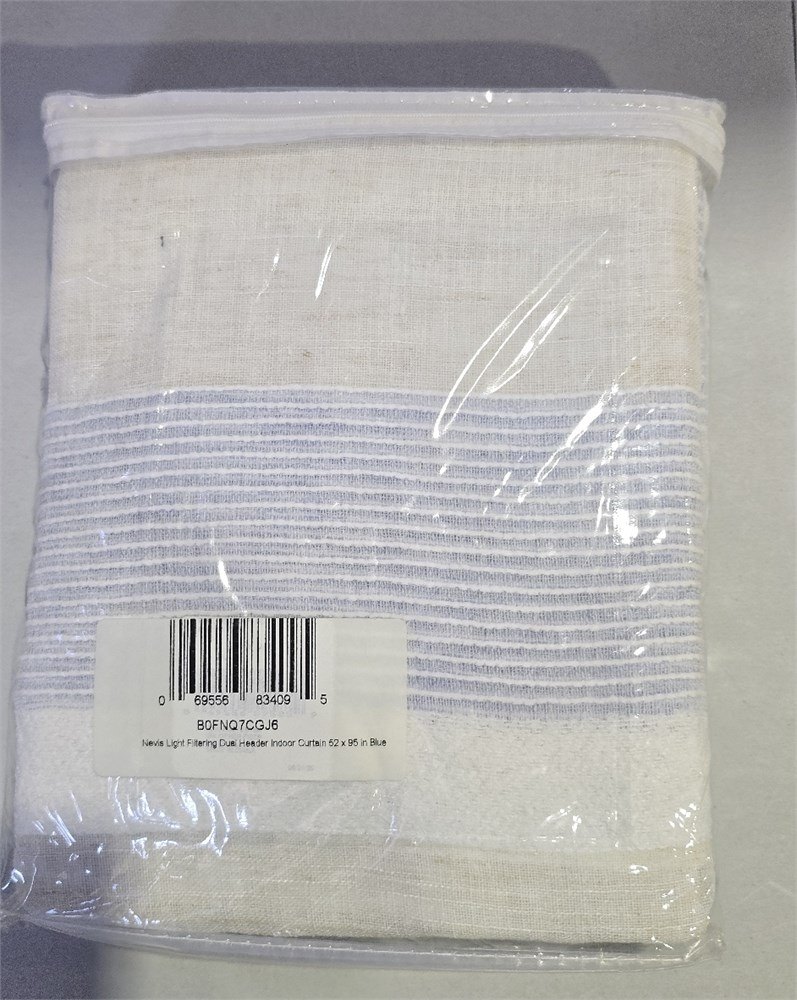 Loft Living Nevis Blue Sheer Curtain 52" x 95" - photo 3