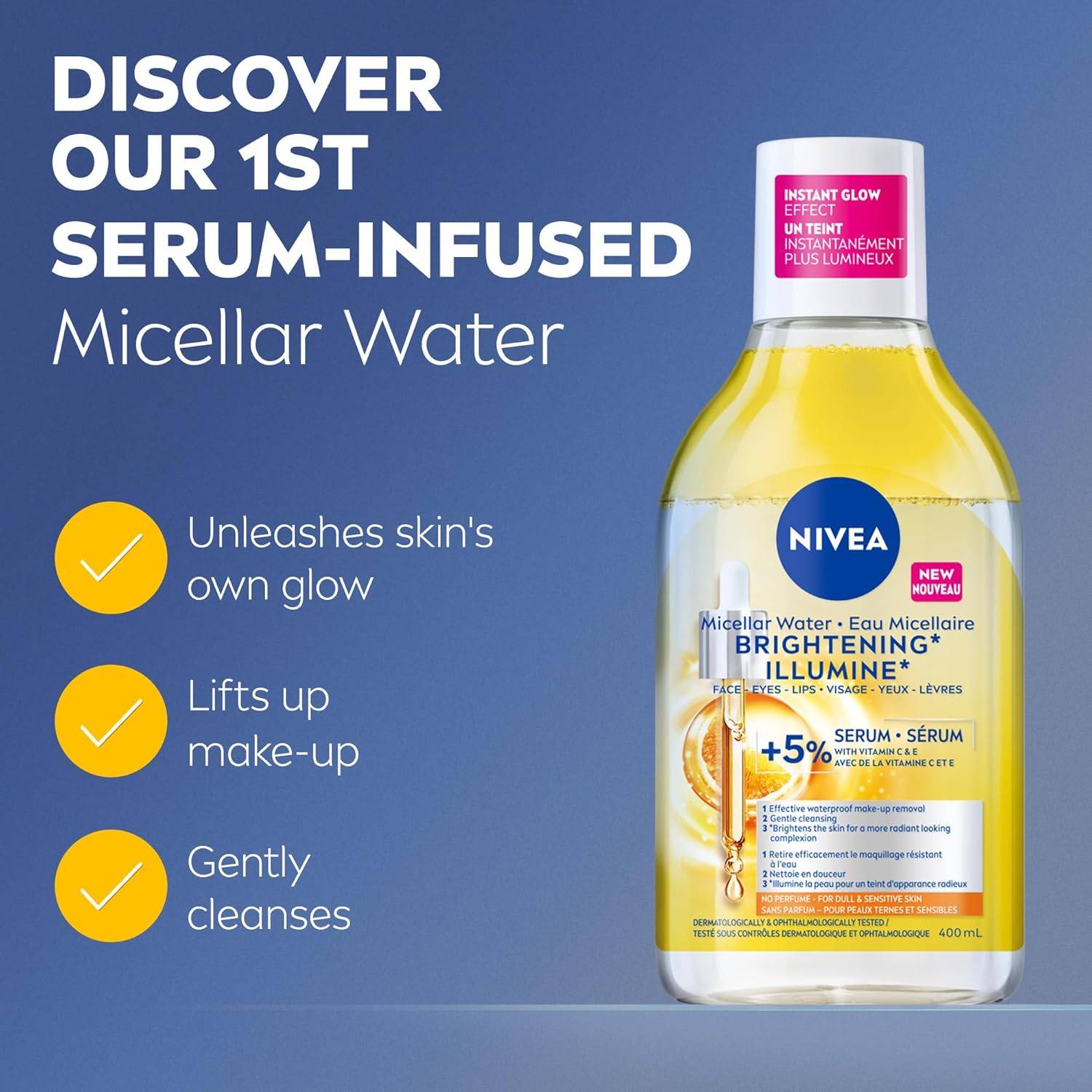 Brand New NIVEA Skin Brightening Micellar Water, Face Cleanser - photo 3
