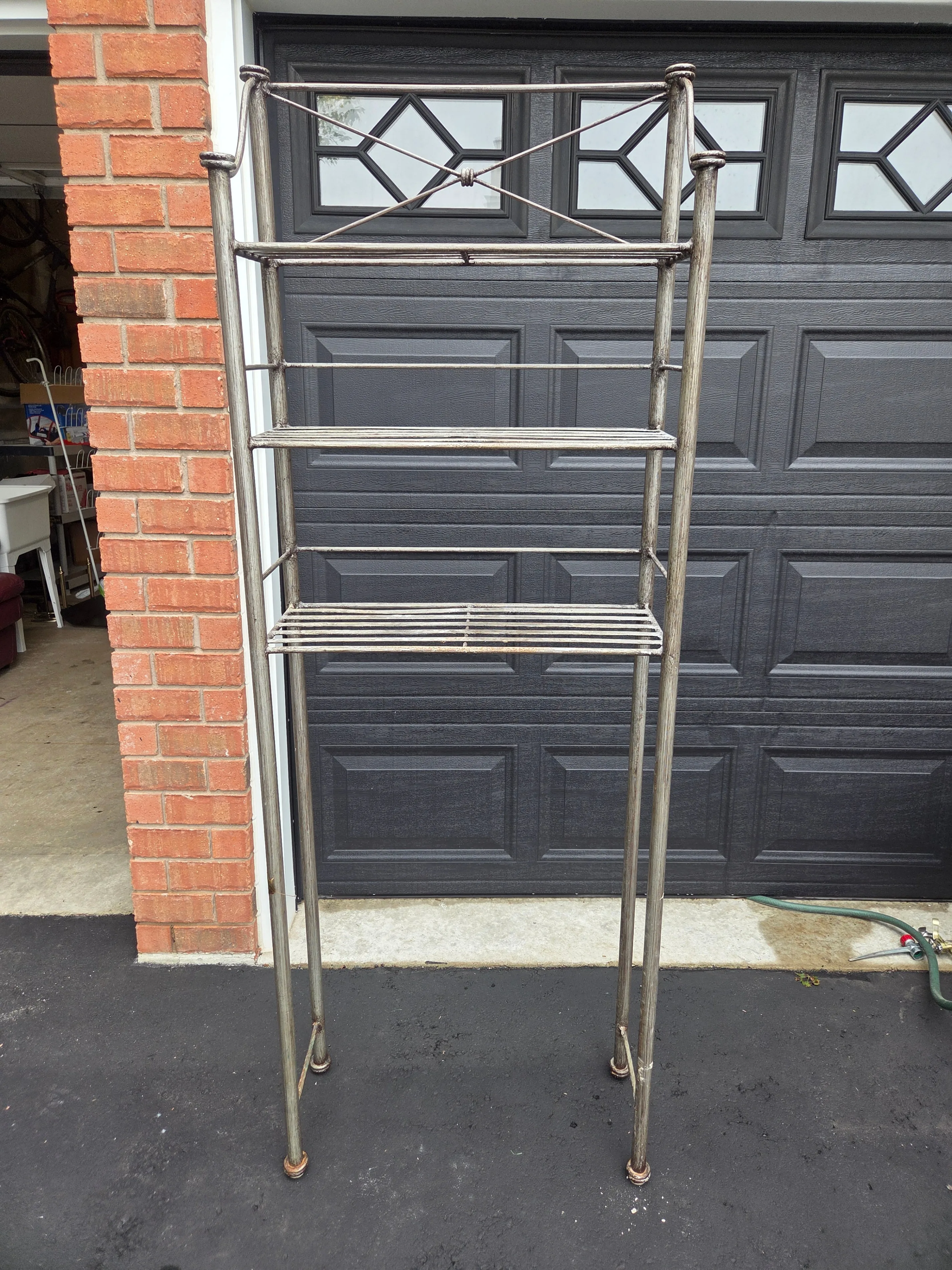 Metal Tiered Bathroom Shelf Unit - photo 2
