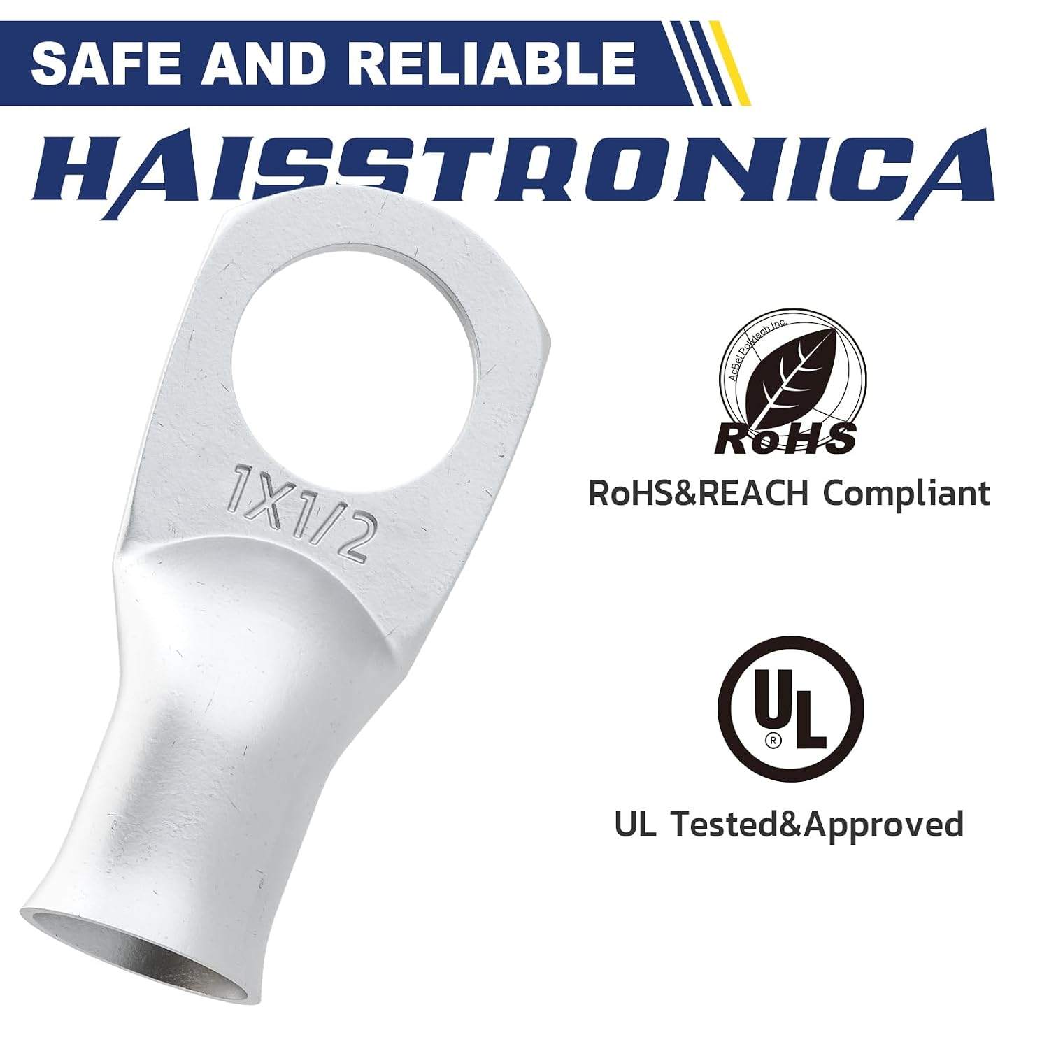 haisstronica 1 AWG Battery Cable Lug Kit – 20PCS - photo 2