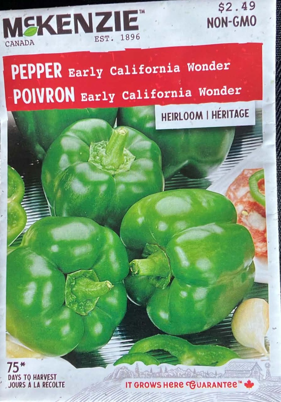 Pepper Early California Wonder Seeds