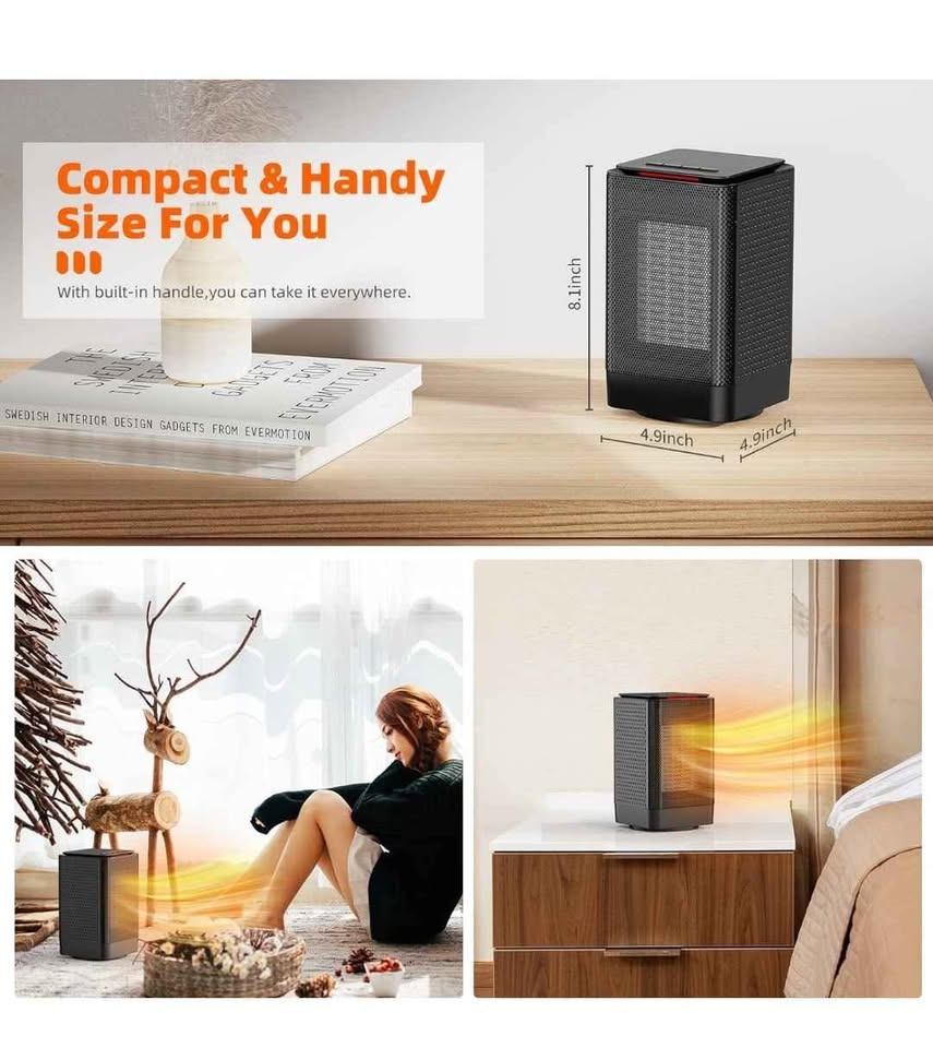 Portable Indoor Oscillating Space Heater - photo 3