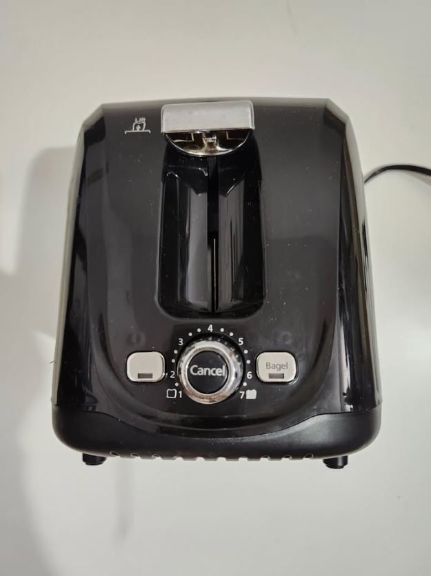 Toaster, Bread and Bagel, Black, Cleaning Tray
