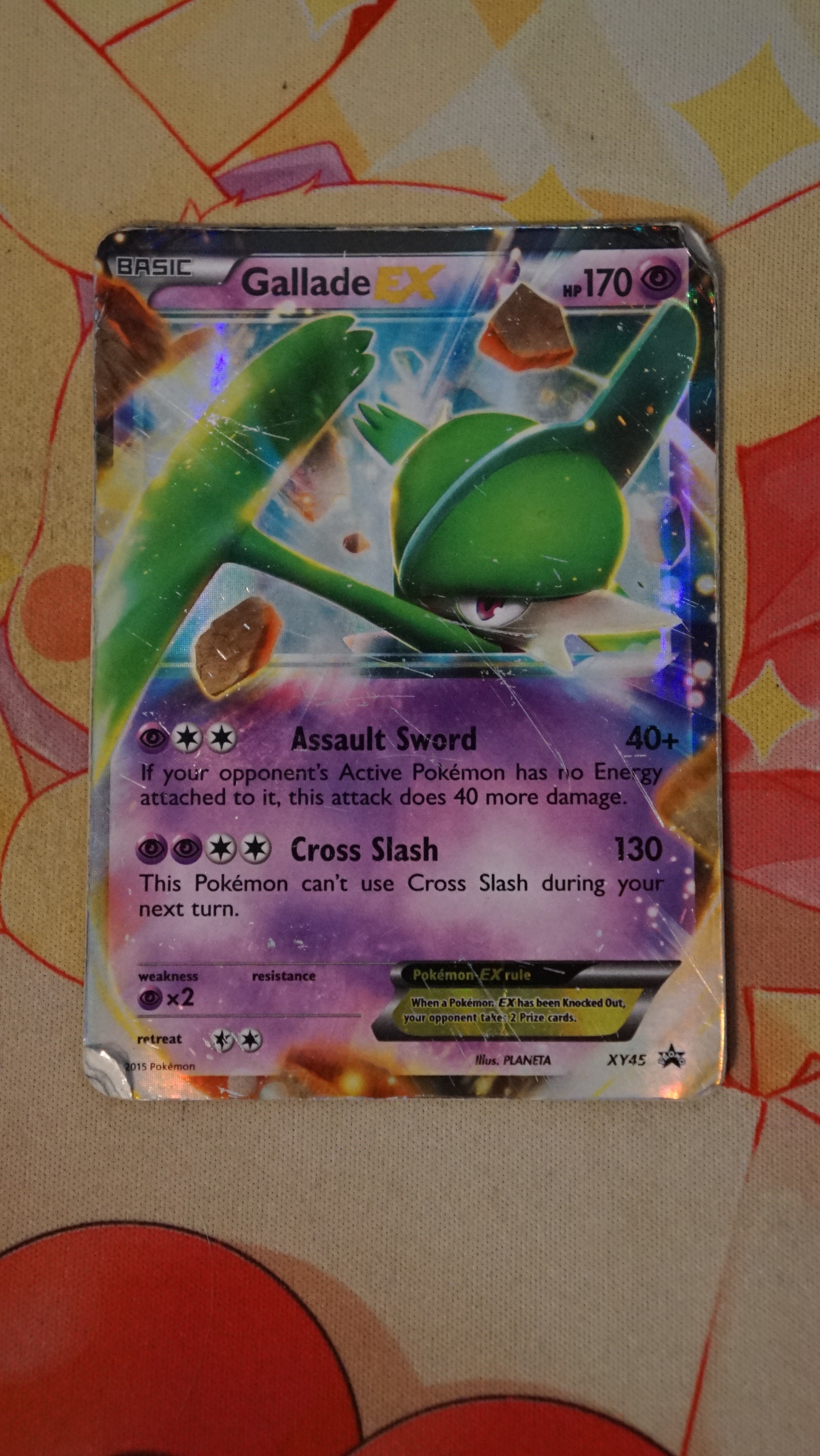 Pokemon Gallade-EX XY45 XY Promo Holo DMG - photo 3