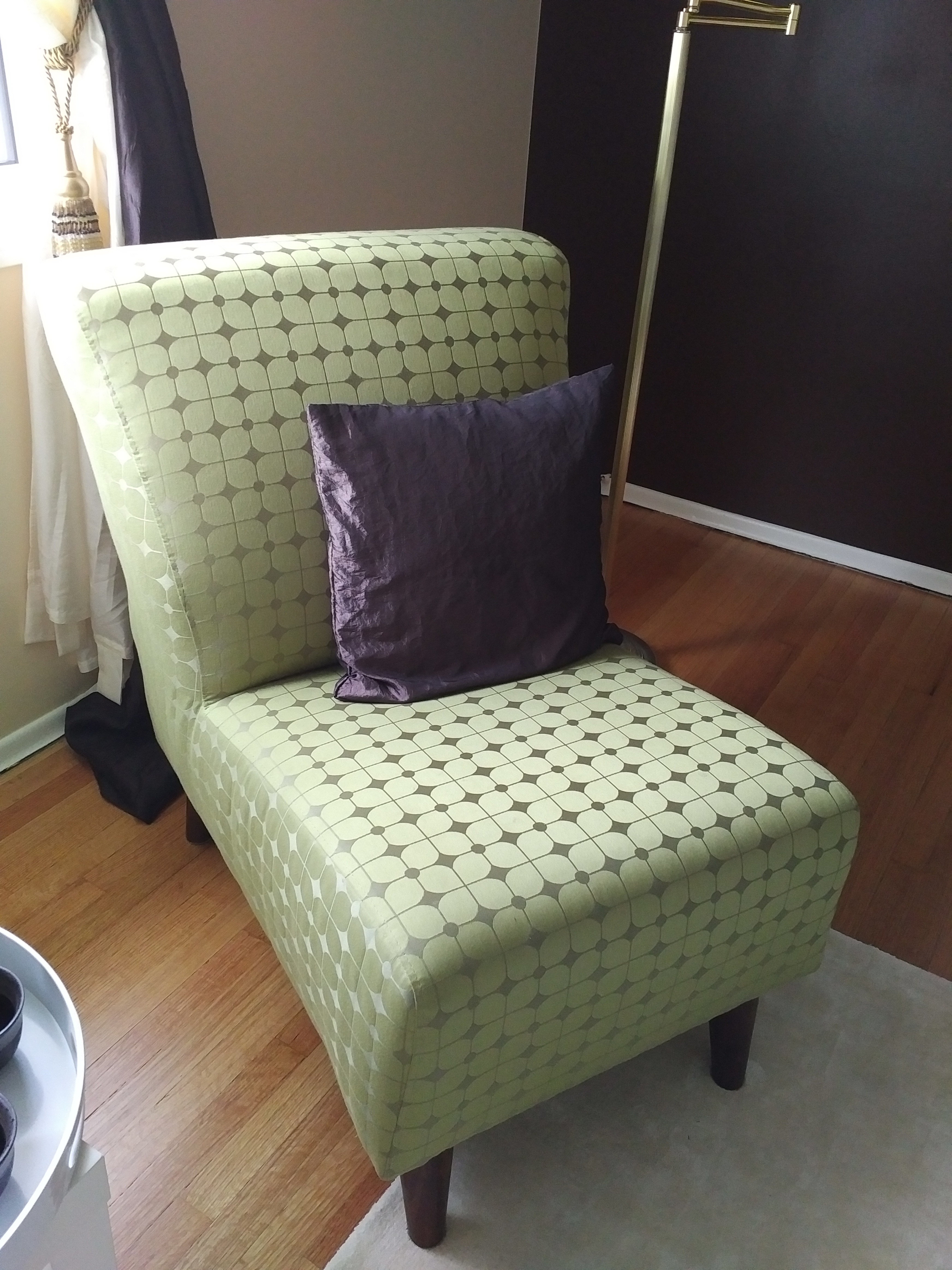 Pair of Green Slipper chairs - photo 3