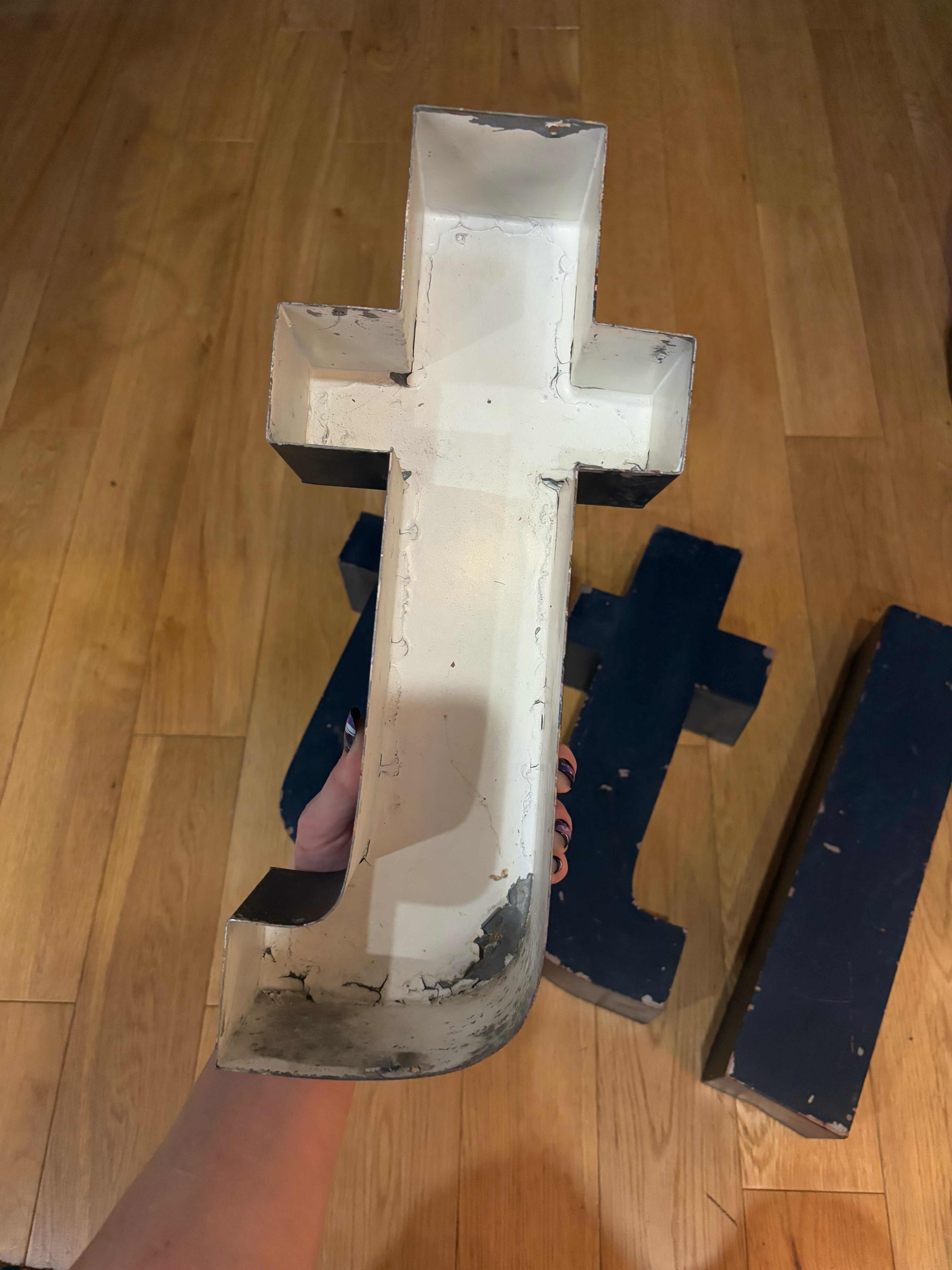 Vintage aluminum letters - photo 4