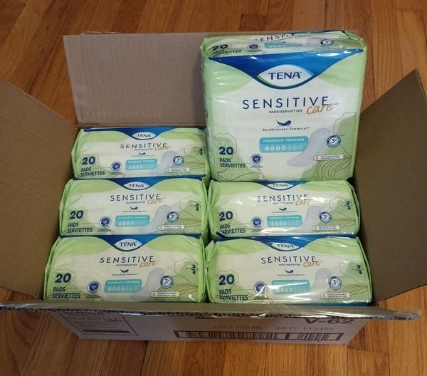 New~Incontinence Pads, Moderate Abs(20 pads per pack)-6 PK - photo 2
