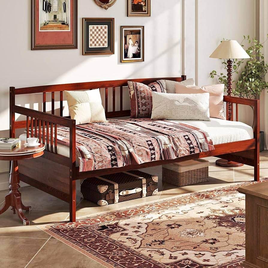 BNIB Full Size Daybed, Wooden Daybed Sofa Bed Frame