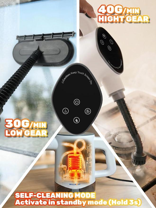 Handheld Pressurized Steam Cleaner (Read Description) - photo 3