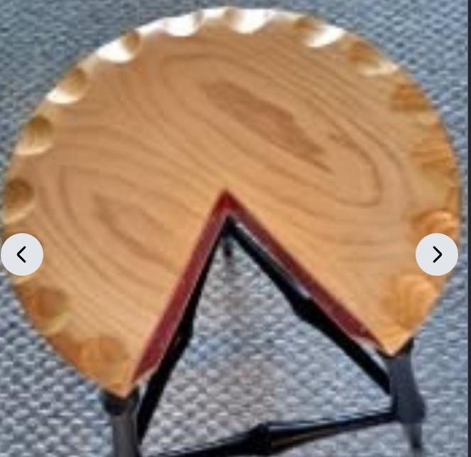 Beautiful Custom Made "Cherry Pie" Pine Perch Stool - photo 2