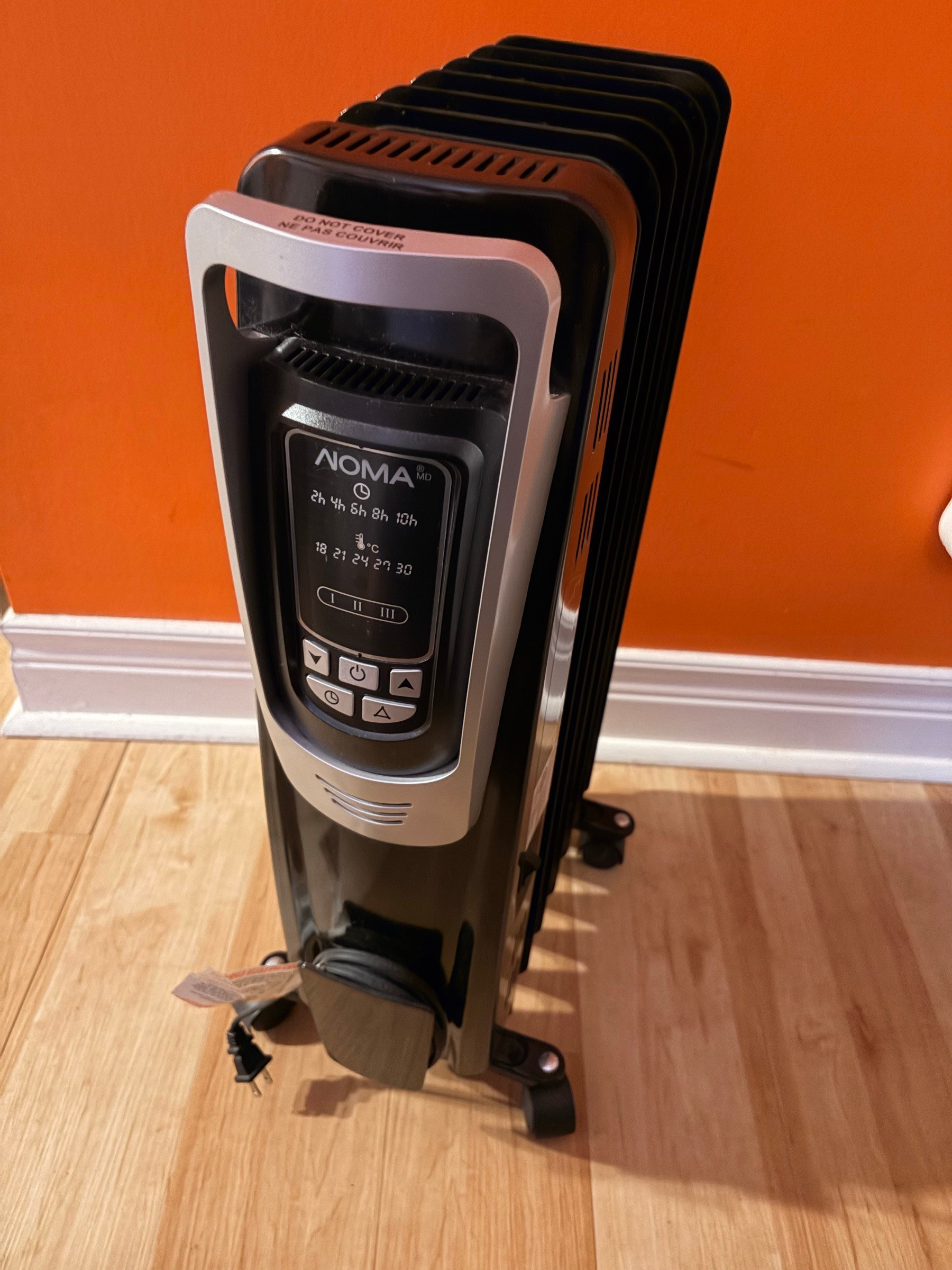 NOMA Digital Oil-Filled Radiator Heater w/ Remote