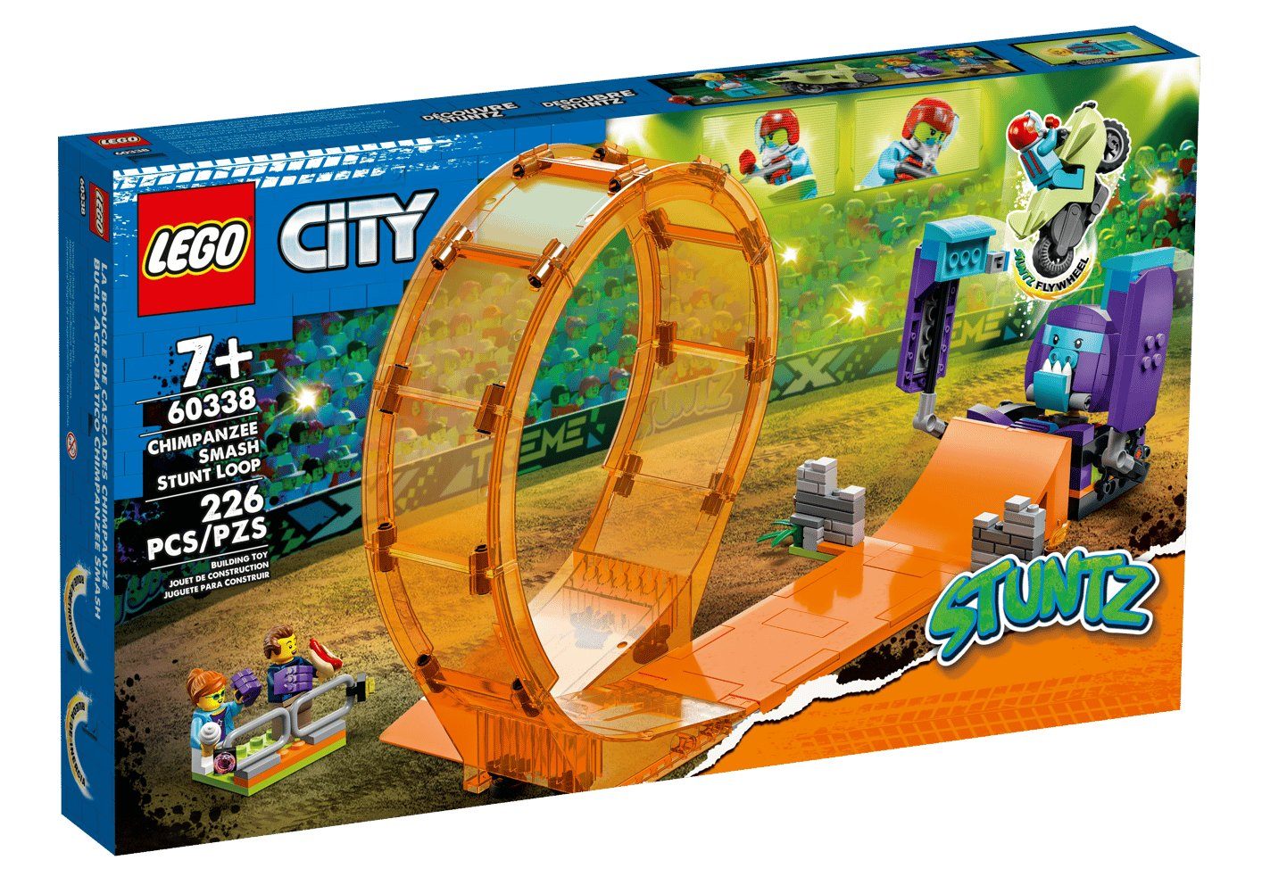 LEGO 60338 City Smashing Chimpanzee Stunt Loop New